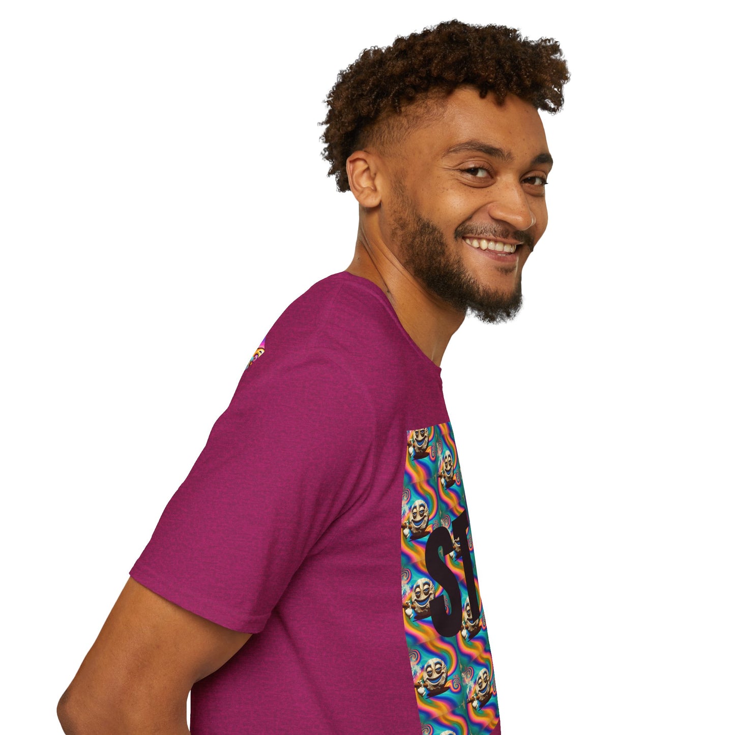Stay Stoned Unisex Softstyle T-Shirt - Retro Vibe Graphic Tee for Fun Gatherings