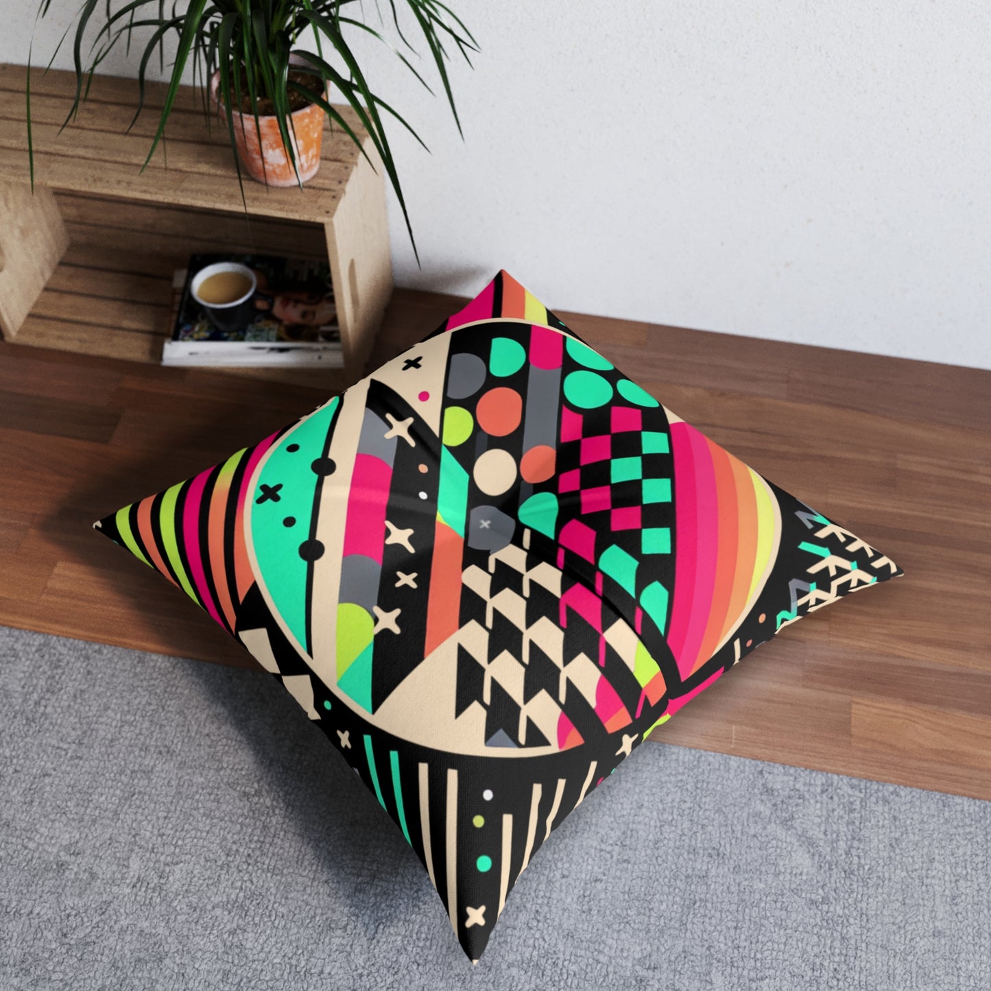 Tufted Floor Pillow, Square