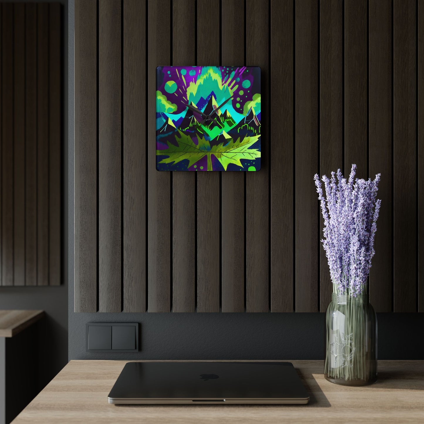 Maple, I love You Acrylic Wall Clock