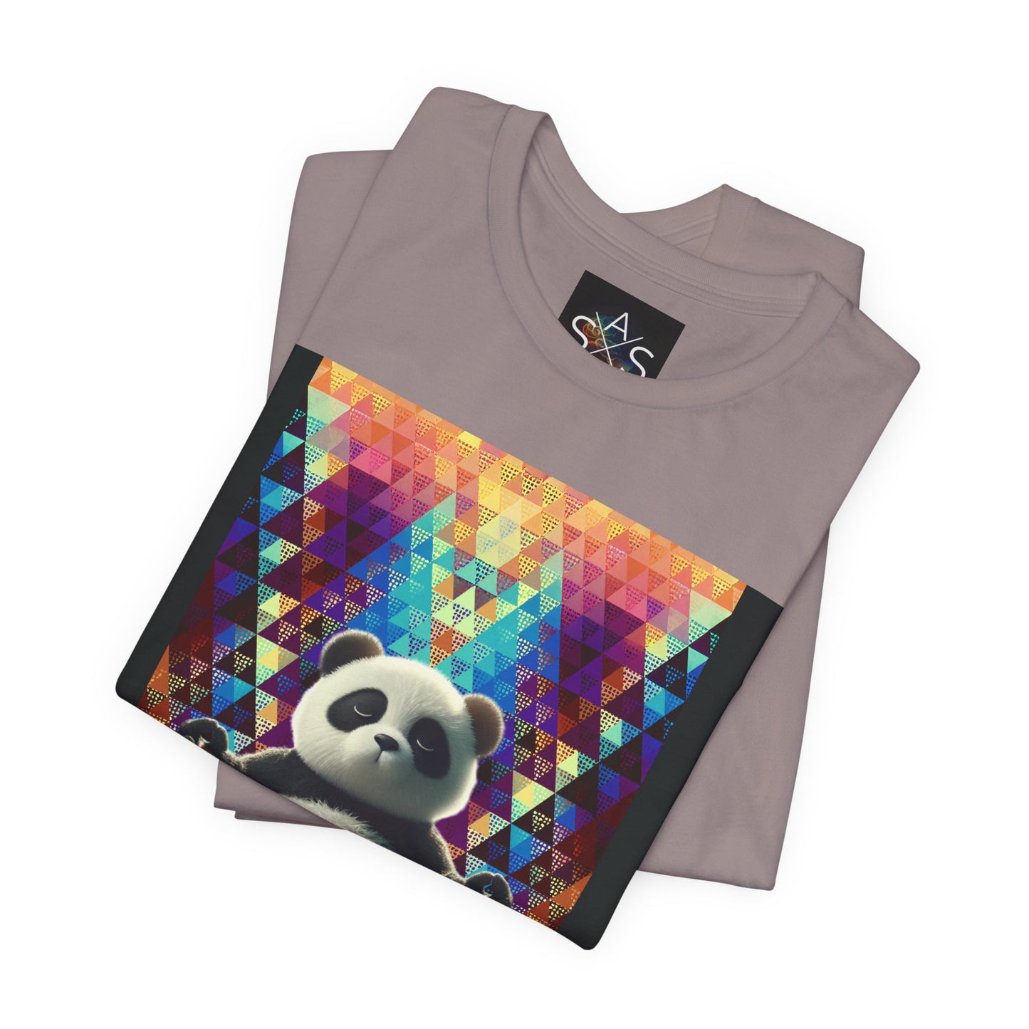 Colorful Panda Graphic Tee - Unisex Jersey Short Sleeve