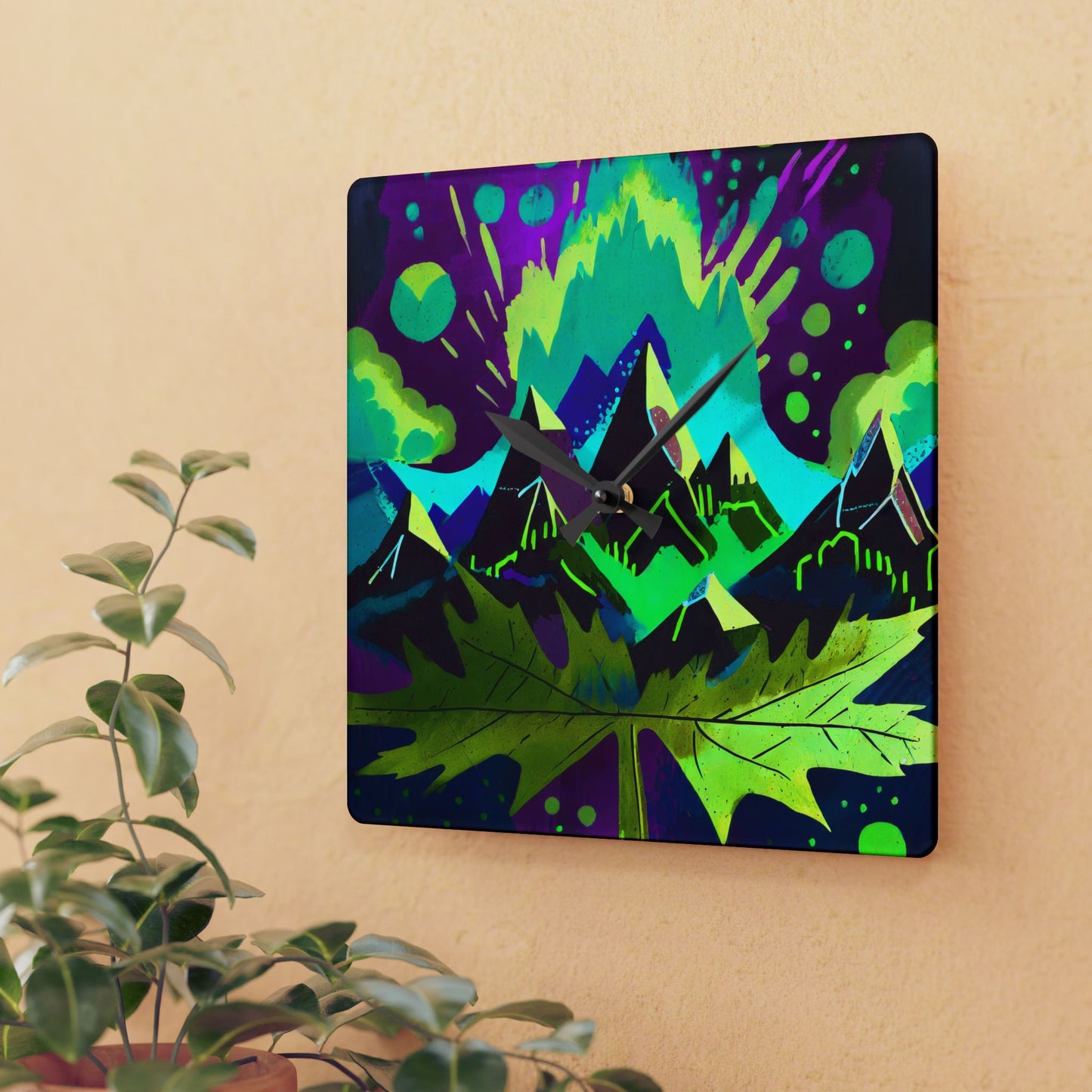 Maple, I love You Acrylic Wall Clock