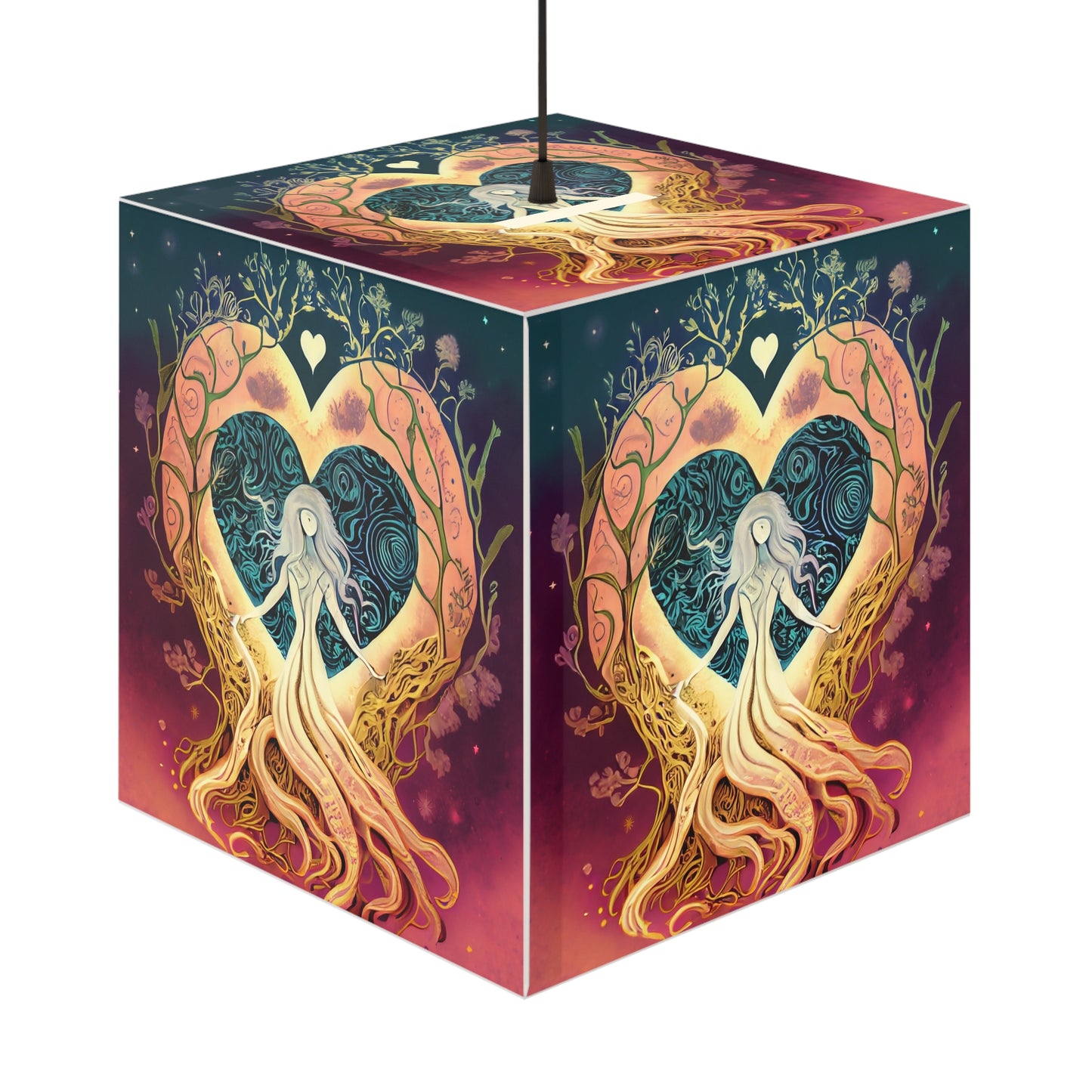 Tree Goddess Light Cube Lamp