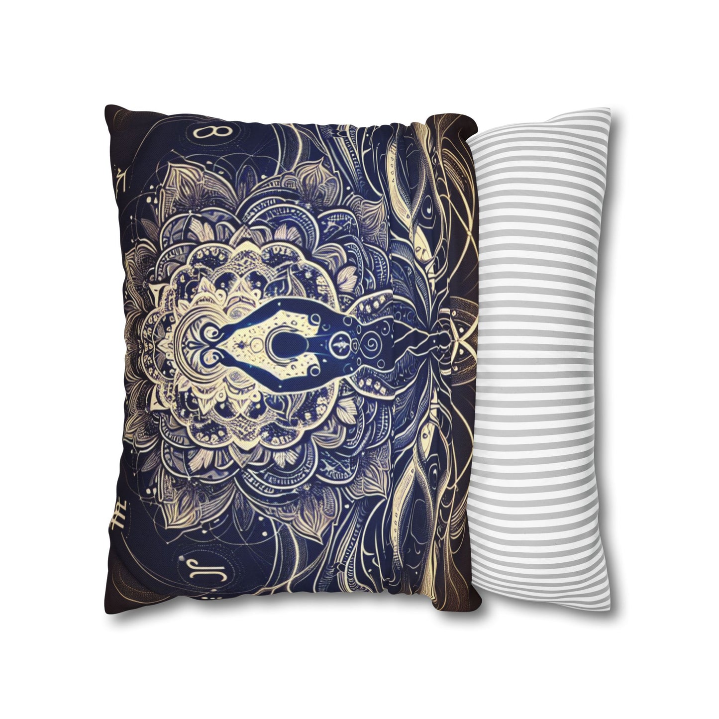Spun Polyester Square Pillowcase