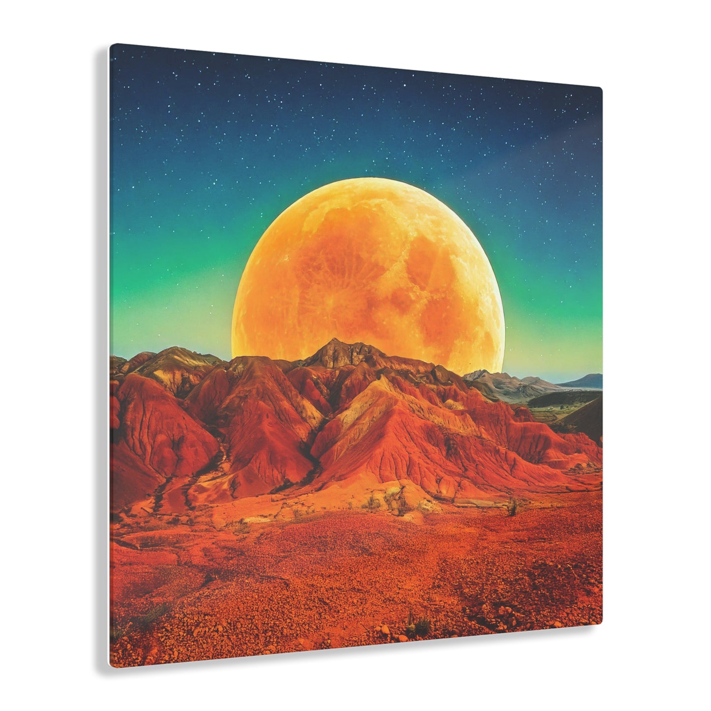 Yellow Planet Acrylic Prints