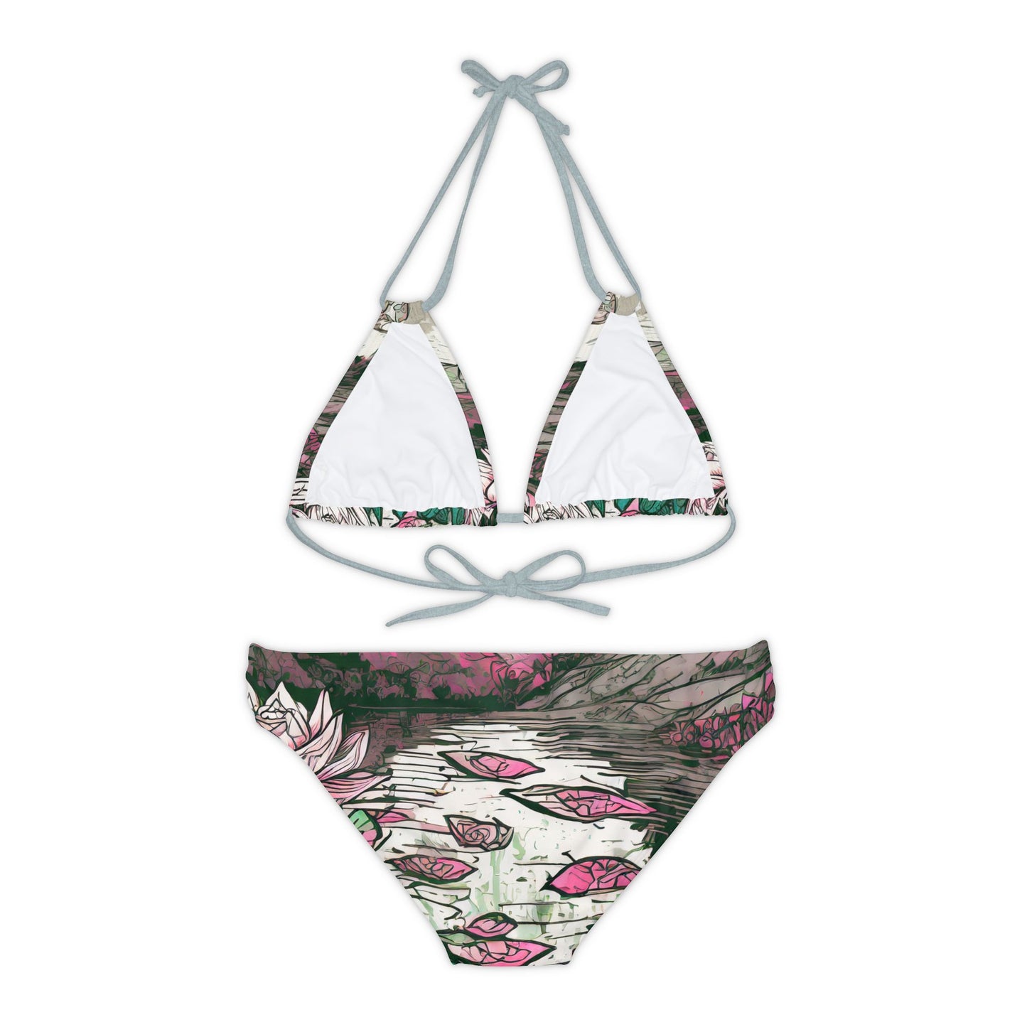 Strappy Bikini Set (AOP)