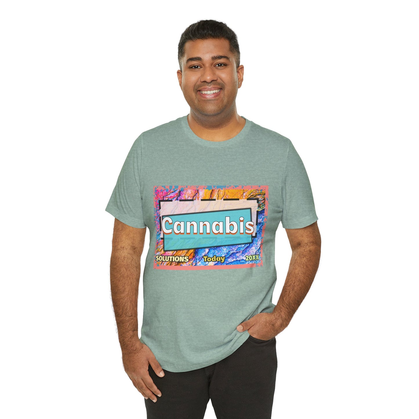Trendy Cannabis Solutions Tee - Unisex Jersey Short Sleeve T-Shirt
