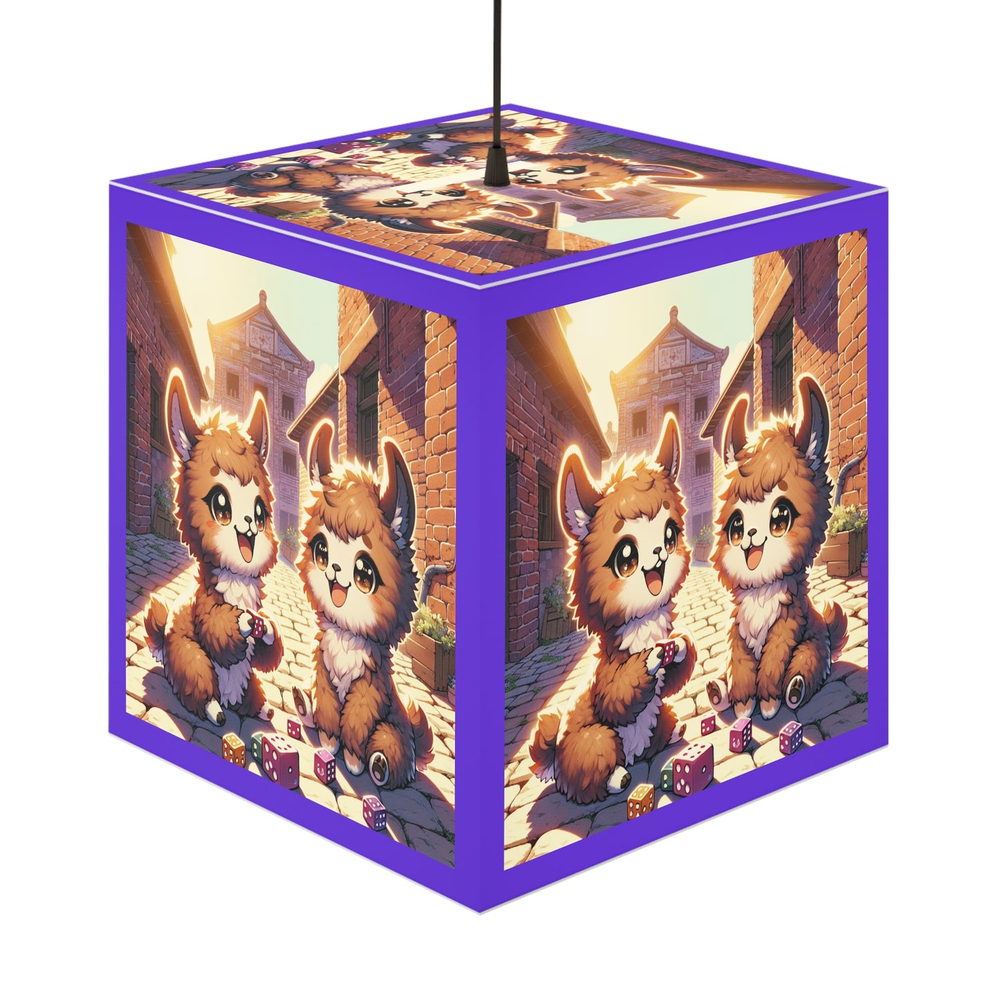 LED Dicey Llamas Light Cube Lamp