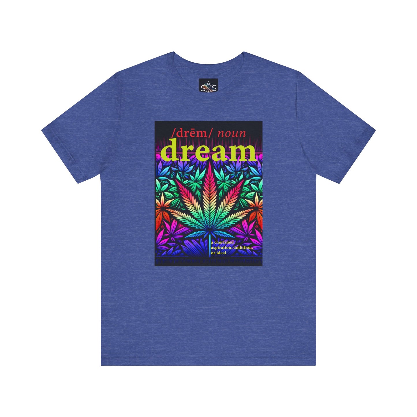 Dream Inspired Unisex Jersey Tee - Vibrant Cannabis Graphic T-Shirt