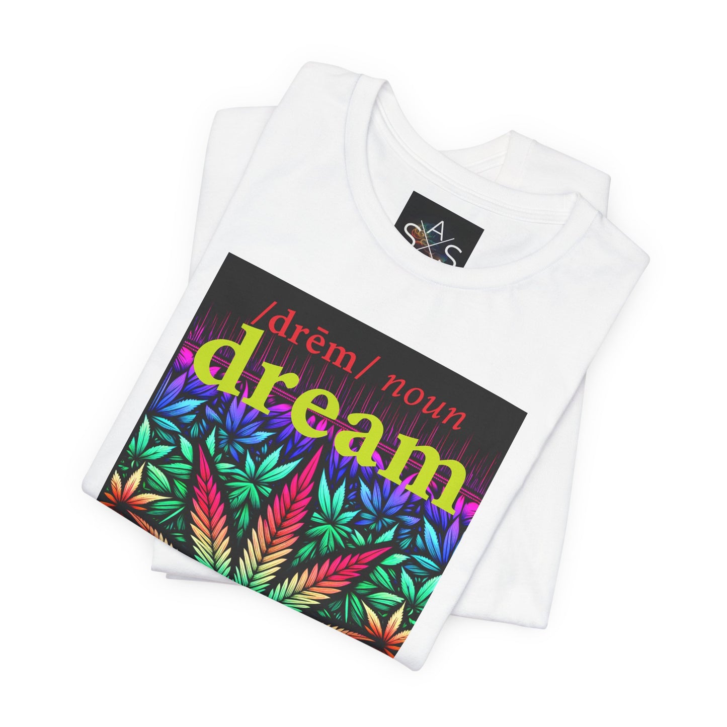 Dream Inspired Unisex Jersey Tee - Vibrant Cannabis Graphic T-Shirt