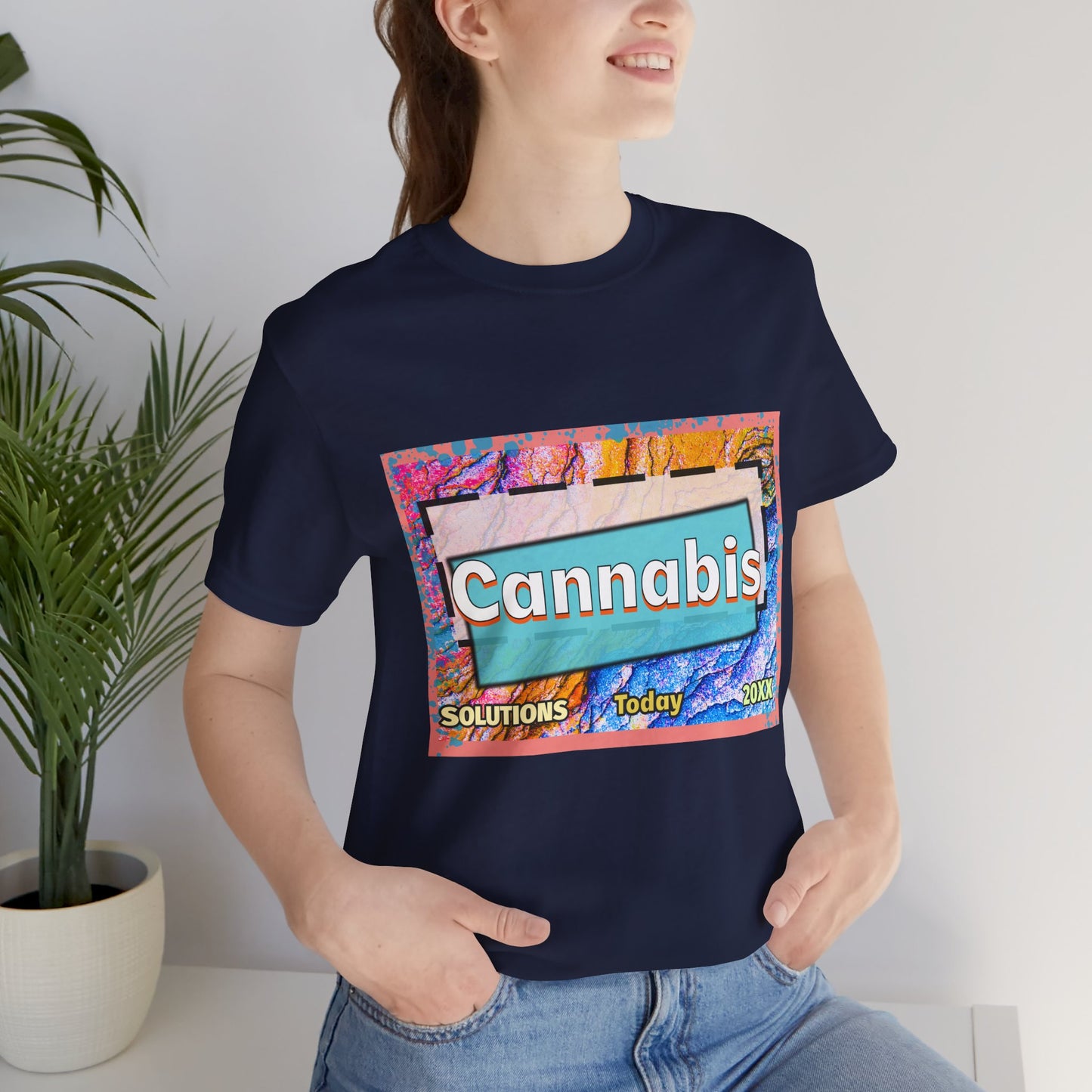 Trendy Cannabis Solutions Tee - Unisex Jersey Short Sleeve T-Shirt