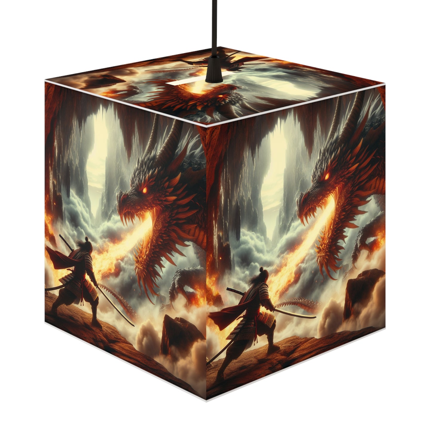 Warriors Light Cube Lamp