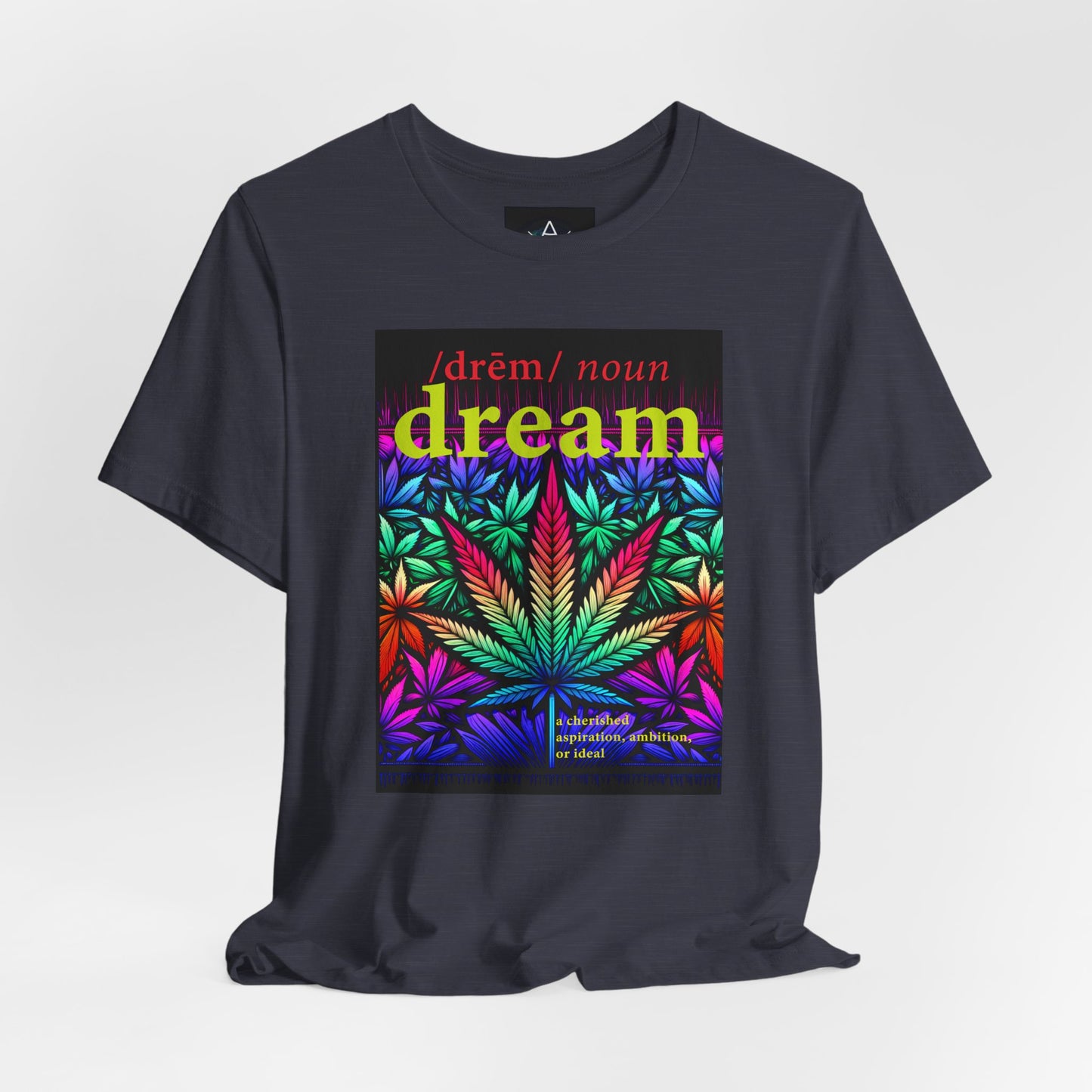 Dream Inspired Unisex Jersey Tee - Vibrant Cannabis Graphic T-Shirt