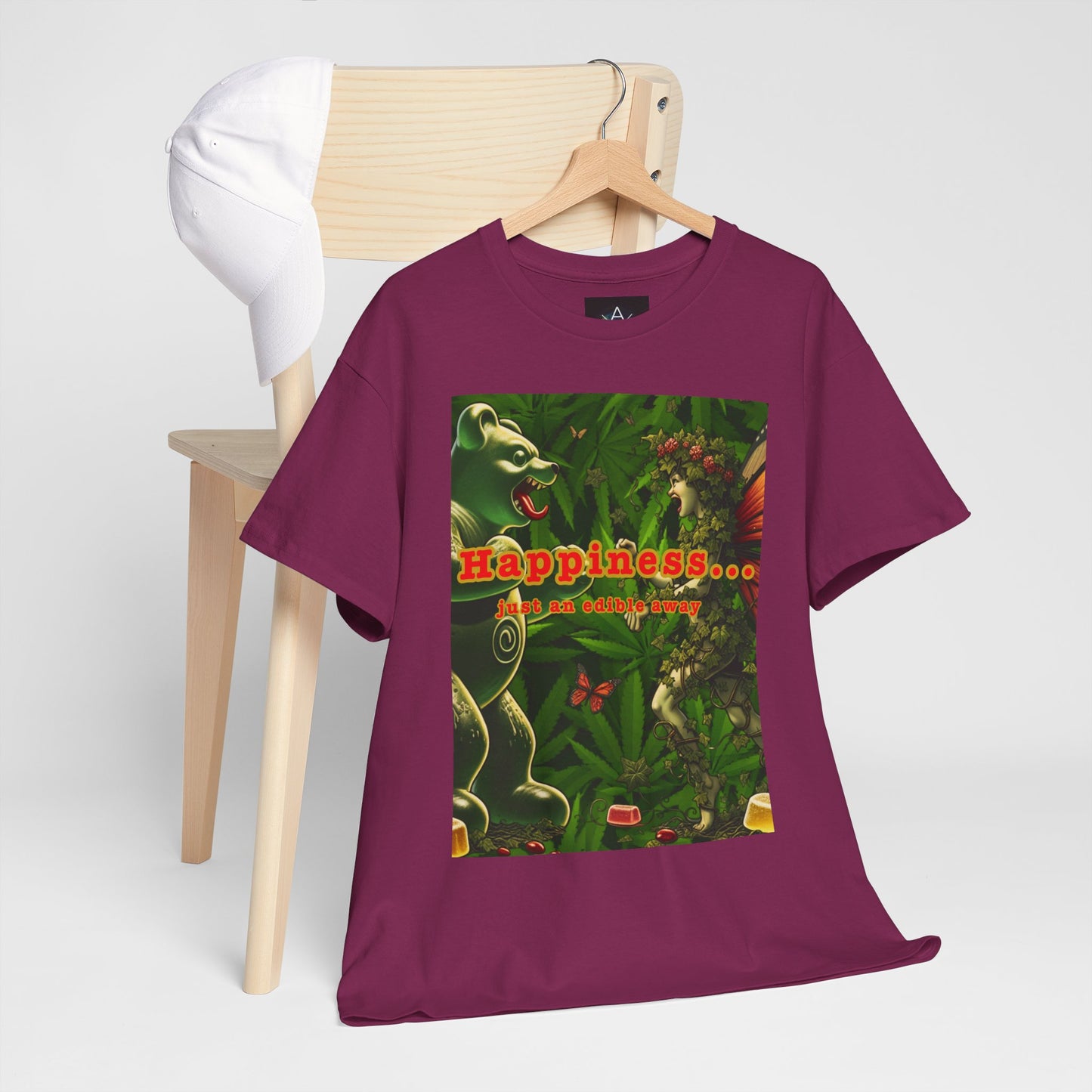 Happiness Jungle Unisex Heavy Cotton Tee, Graphic T-Shirt, Nature Lover Gift, Summer Wardrobe Essential, Unisex Casual Wear
