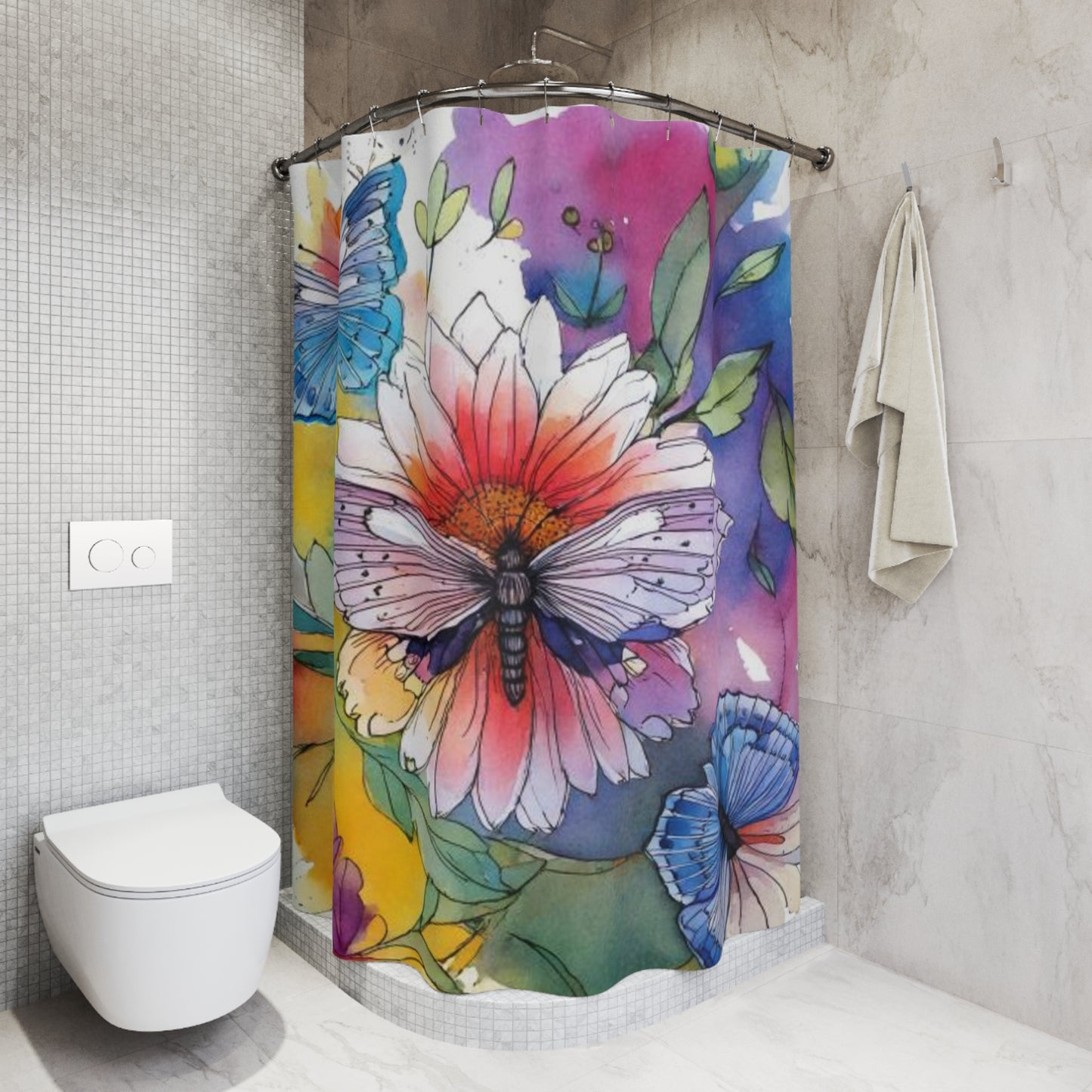 Vanitas Bloom Shower Curtains
