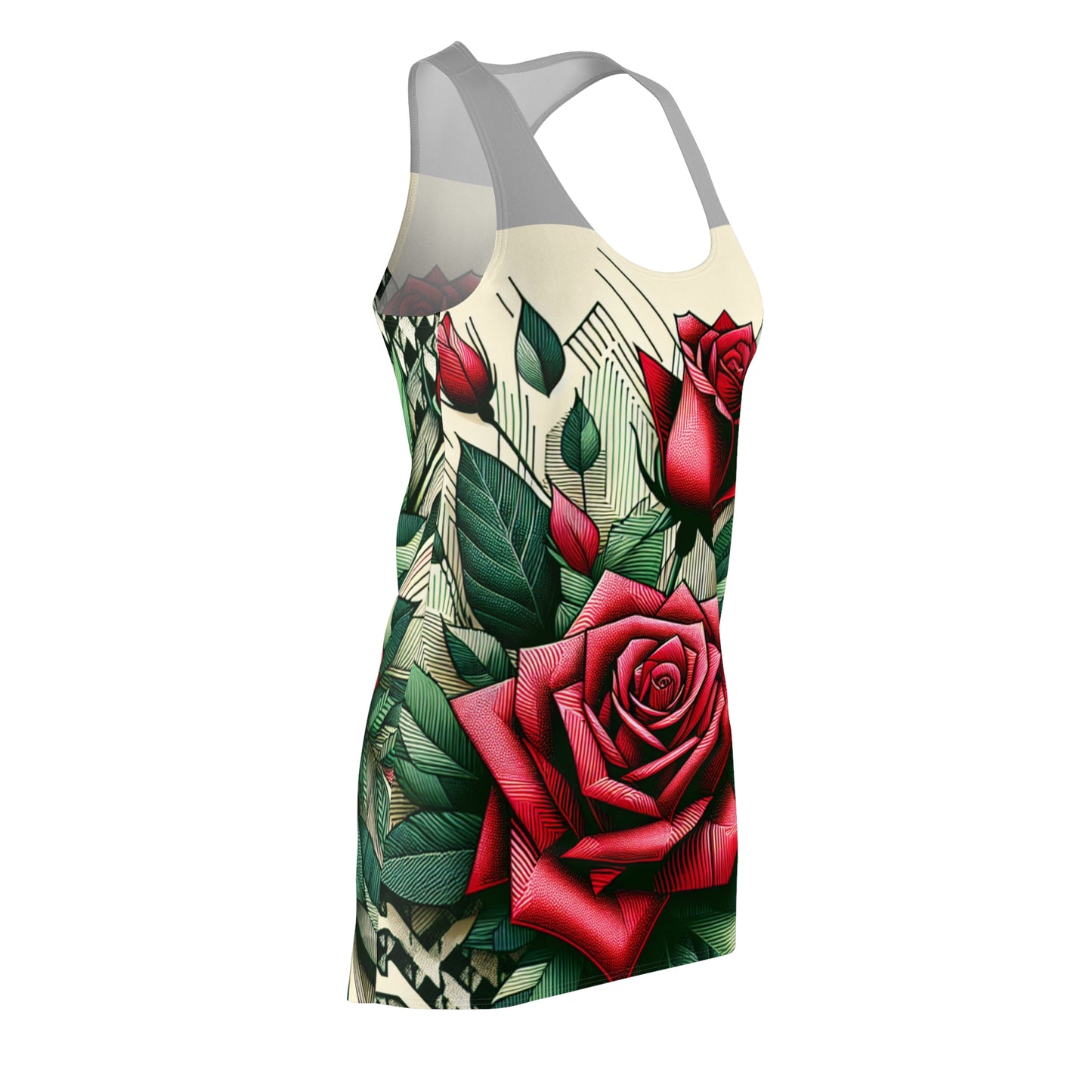 Women's Cut & Sew Racerback Dress (AOP)