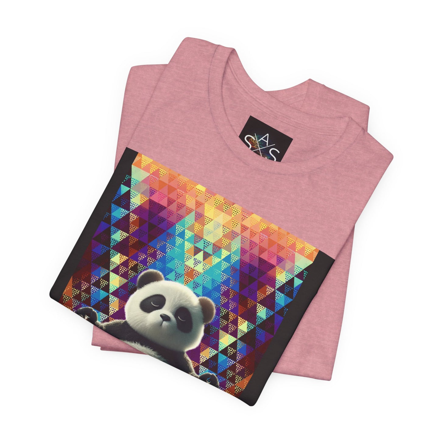 Colorful Panda Graphic Tee - Unisex Jersey Short Sleeve