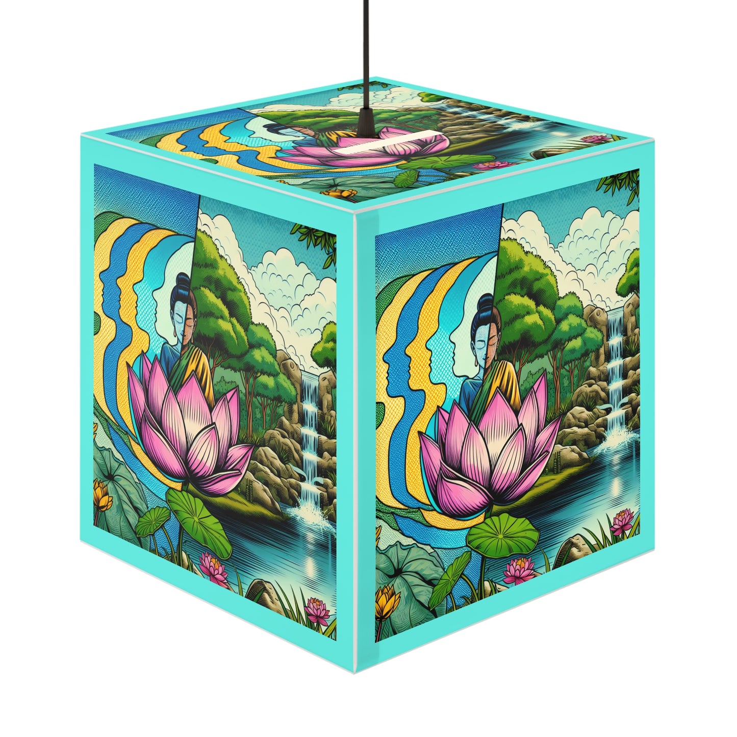 Zen Garden Light Cube Lamp