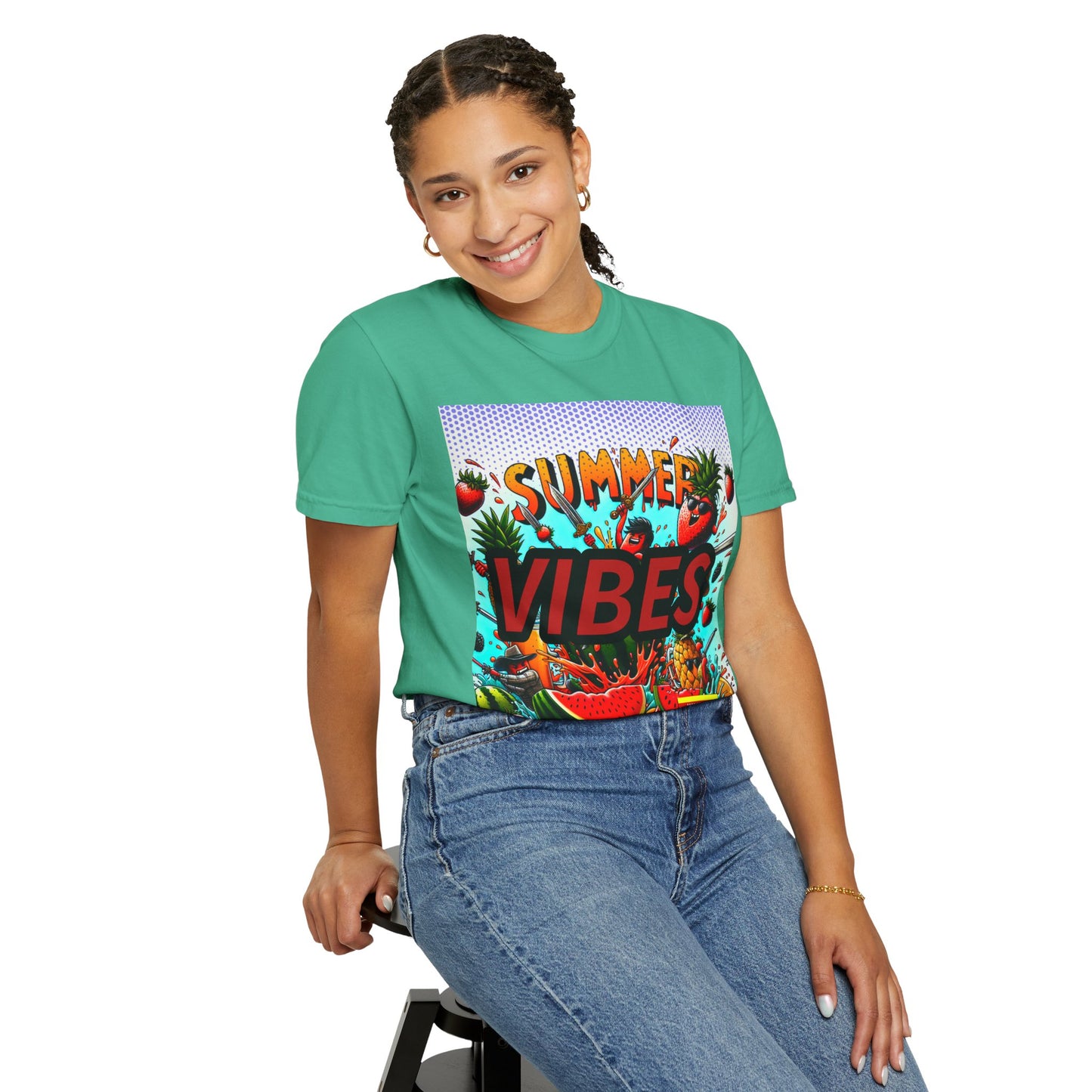 Summer Vibes Unisex Garment-Dyed T-Shirt