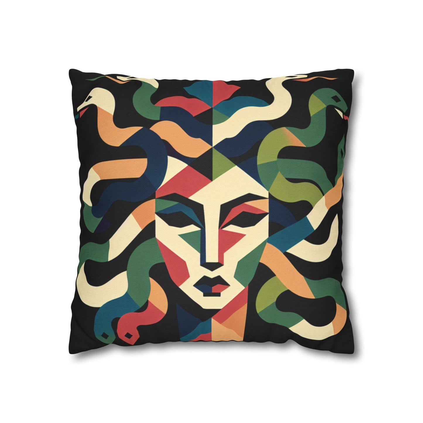 Spun Polyester Square Pillowcase