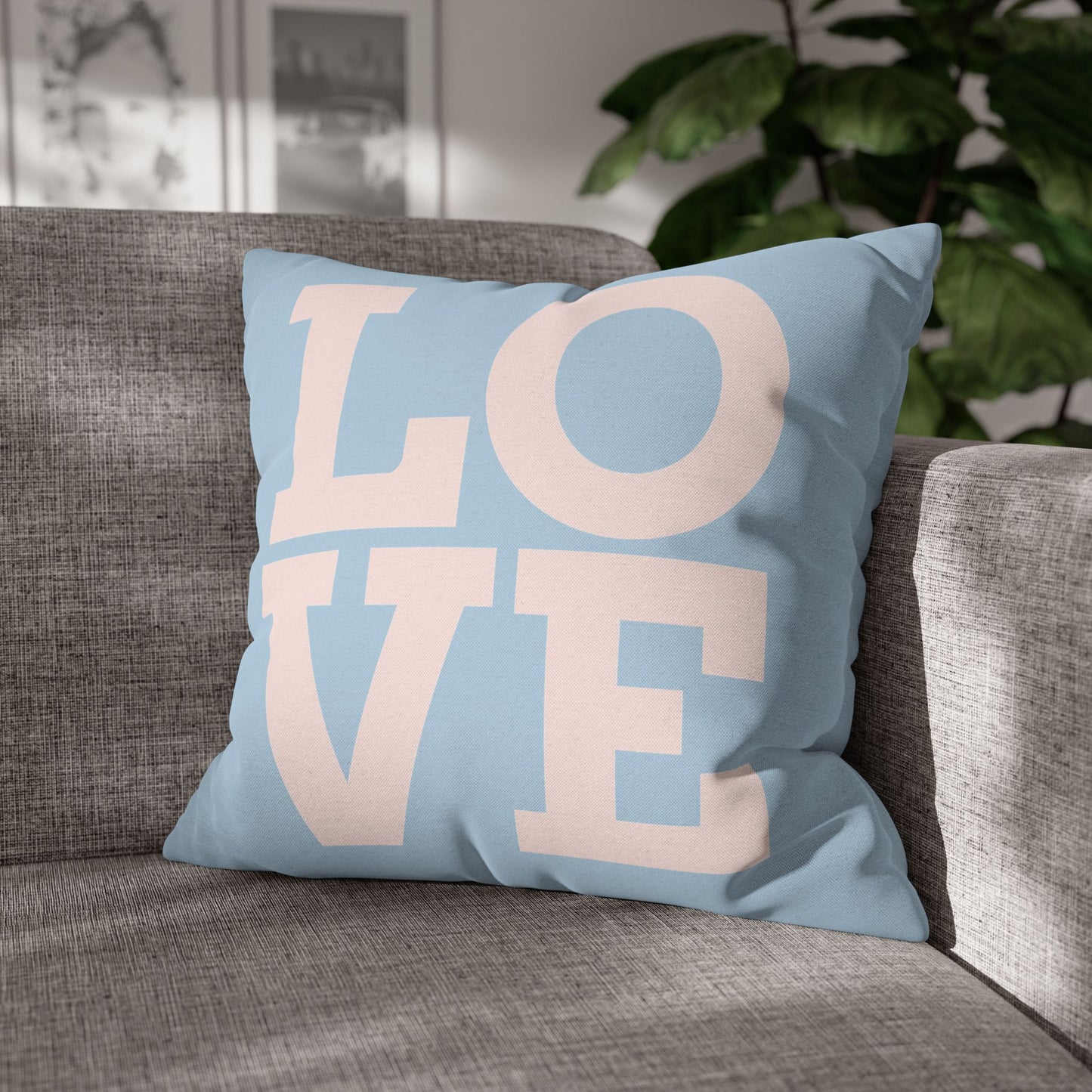 Spun Polyester Square Pillowcase