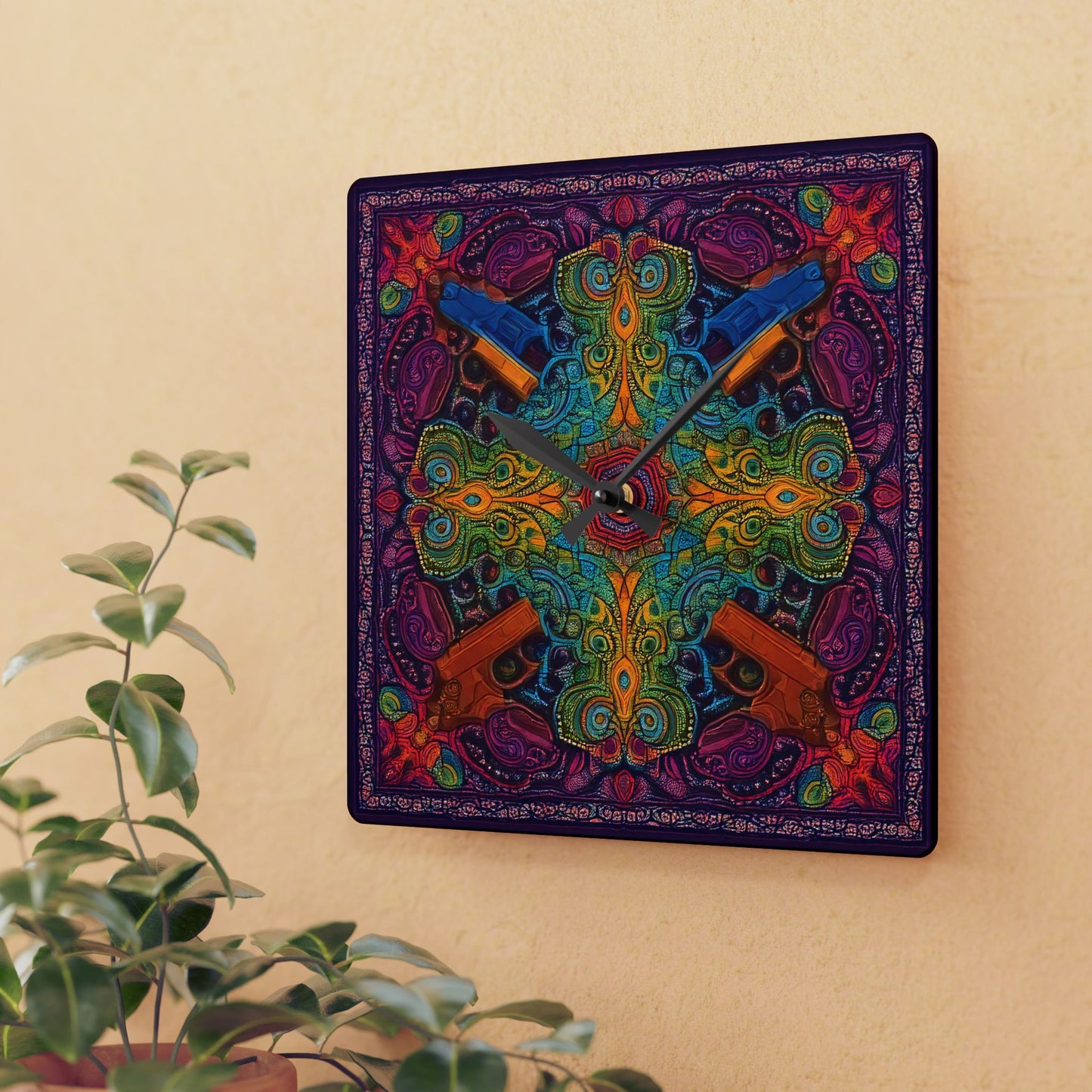Bang Bang Acrylic Wall Clock