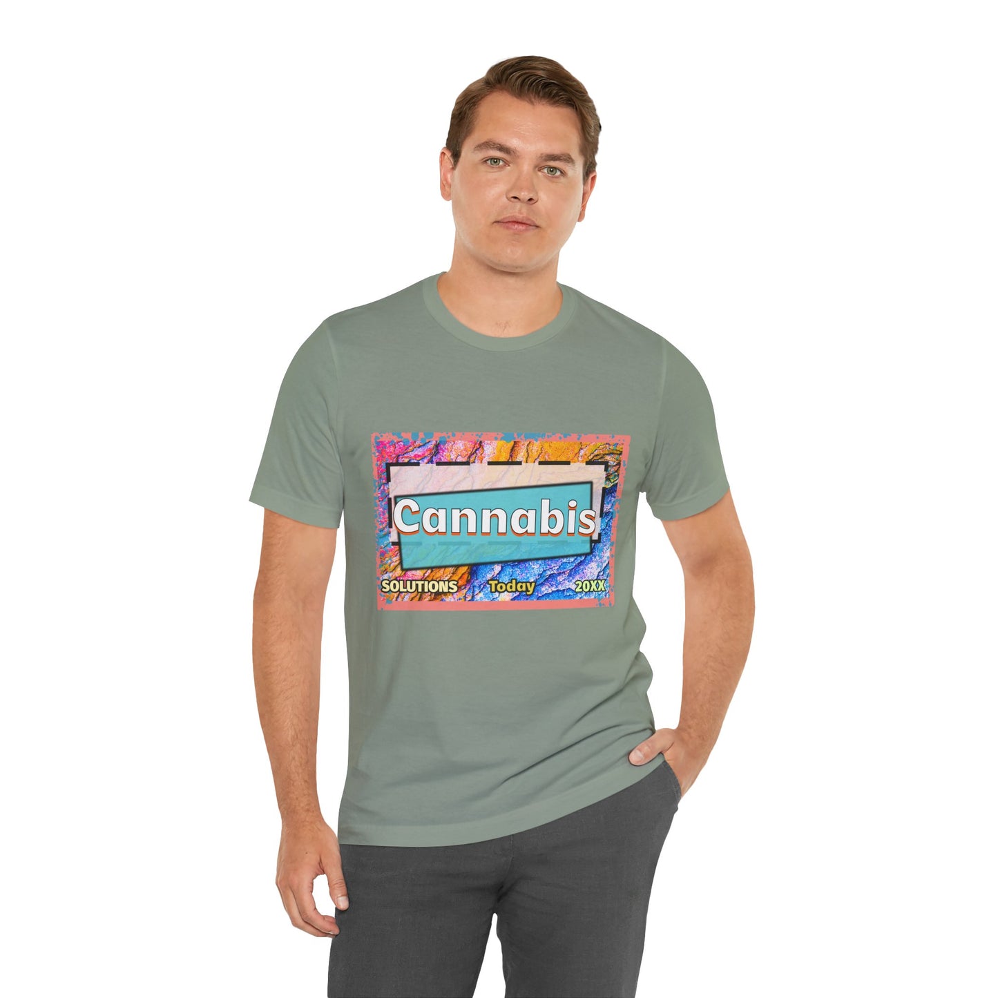 Trendy Cannabis Solutions Tee - Unisex Jersey Short Sleeve T-Shirt
