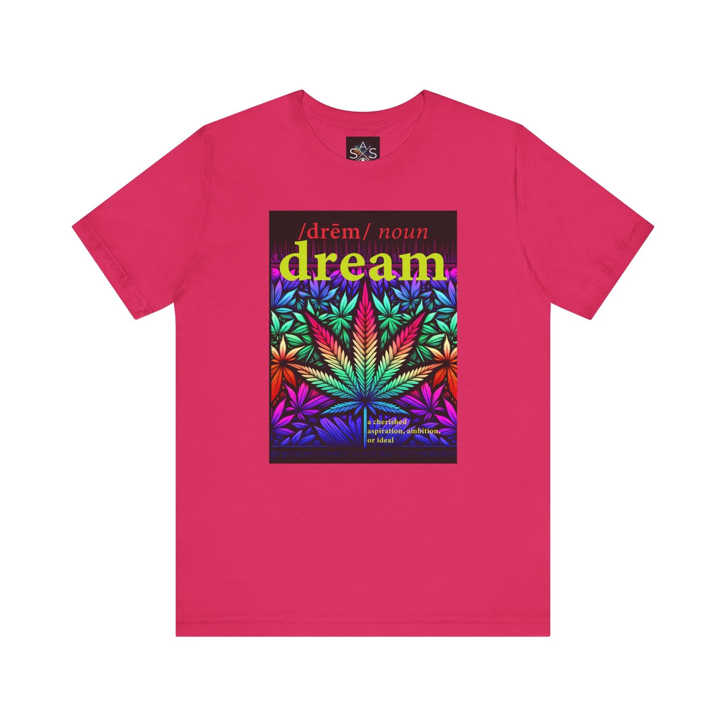 Dream Inspired Unisex Jersey Tee - Vibrant Cannabis Graphic T-Shirt