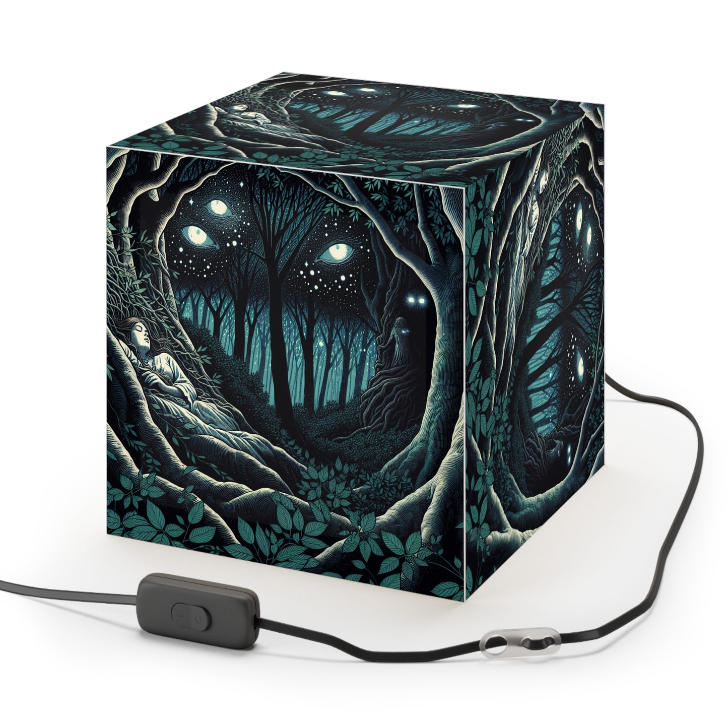 Nature Loves You Light Cube Lamp