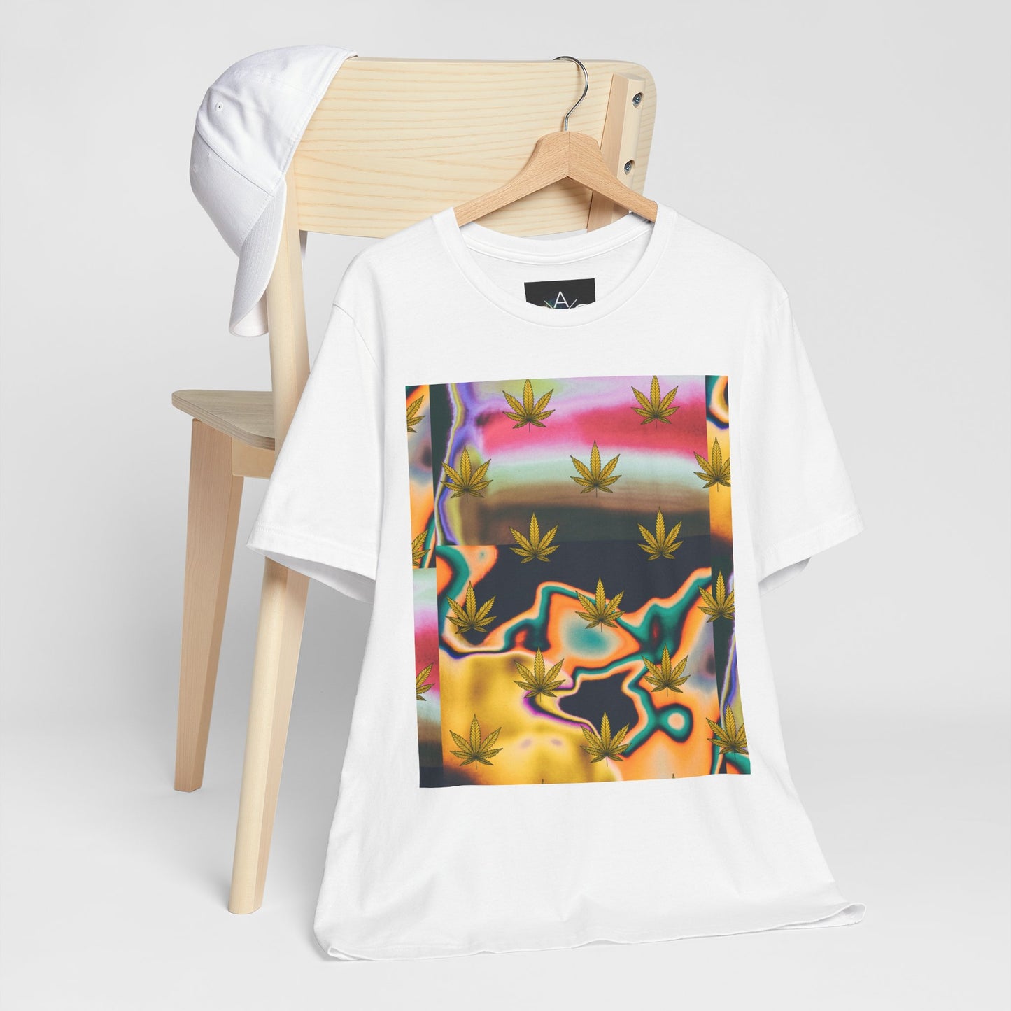 Vibrant Leaf Graphic Tee - Unisex Jersey Short Sleeve T-Shirt