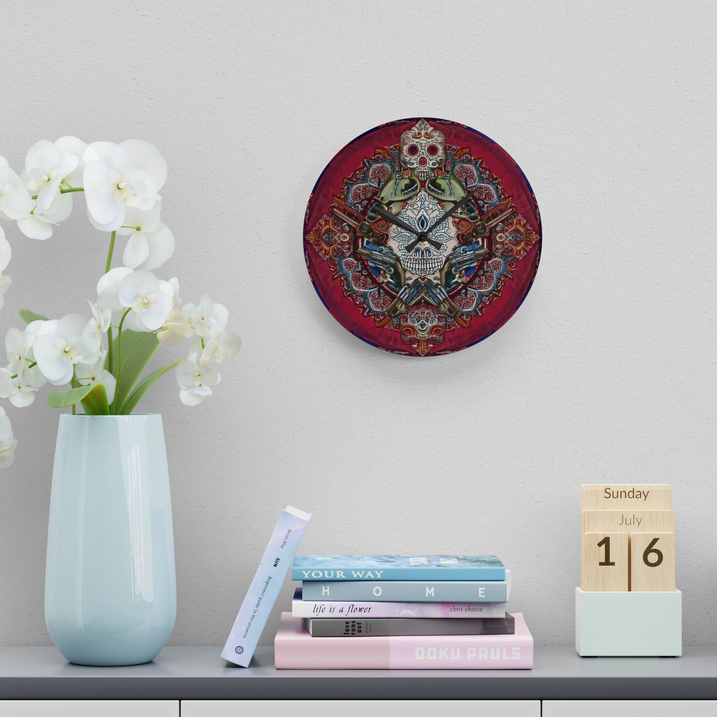 Love Yourself Acrylic Wall Clock
