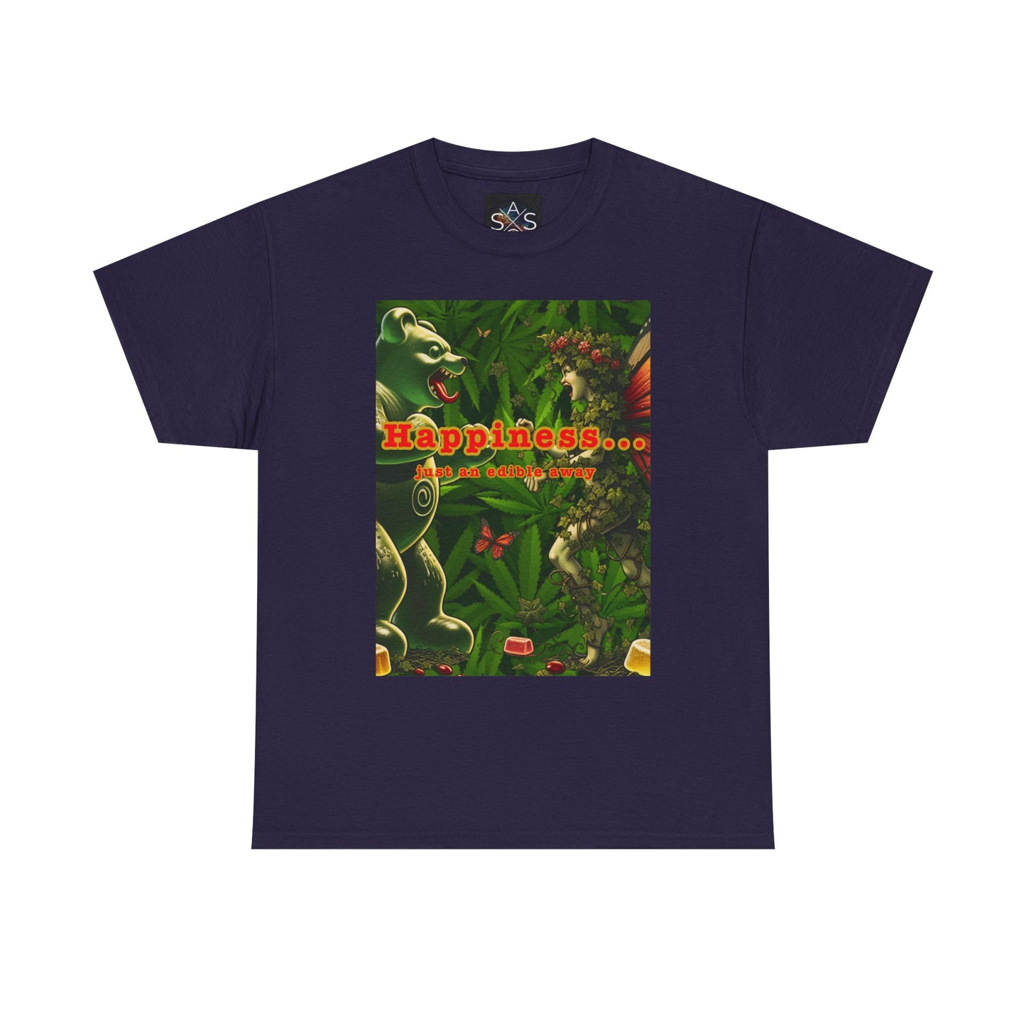 Happiness Jungle Unisex Heavy Cotton Tee, Graphic T-Shirt, Nature Lover Gift, Summer Wardrobe Essential, Unisex Casual Wear
