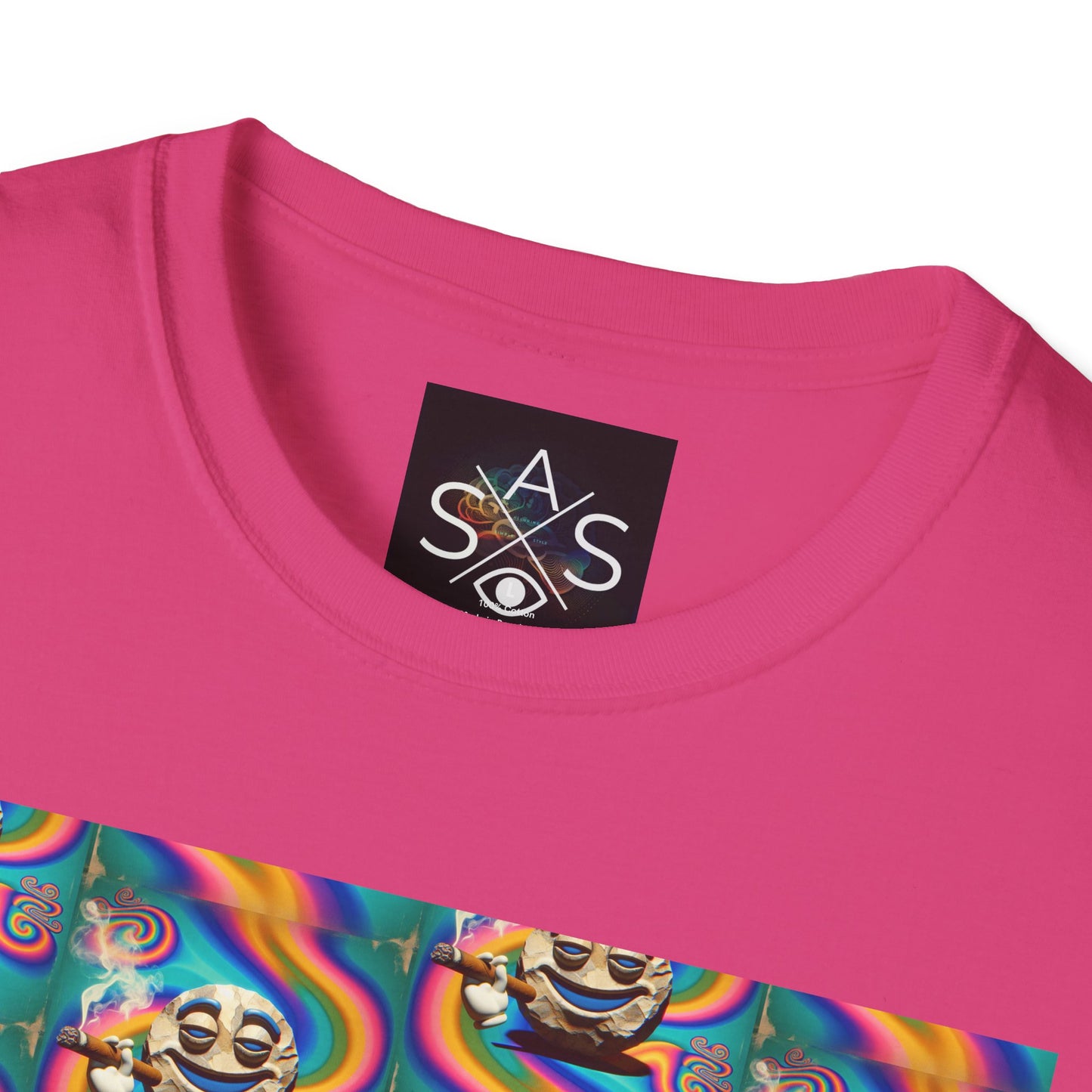 Stay Stoned Unisex Softstyle T-Shirt - Retro Vibe Graphic Tee for Fun Gatherings
