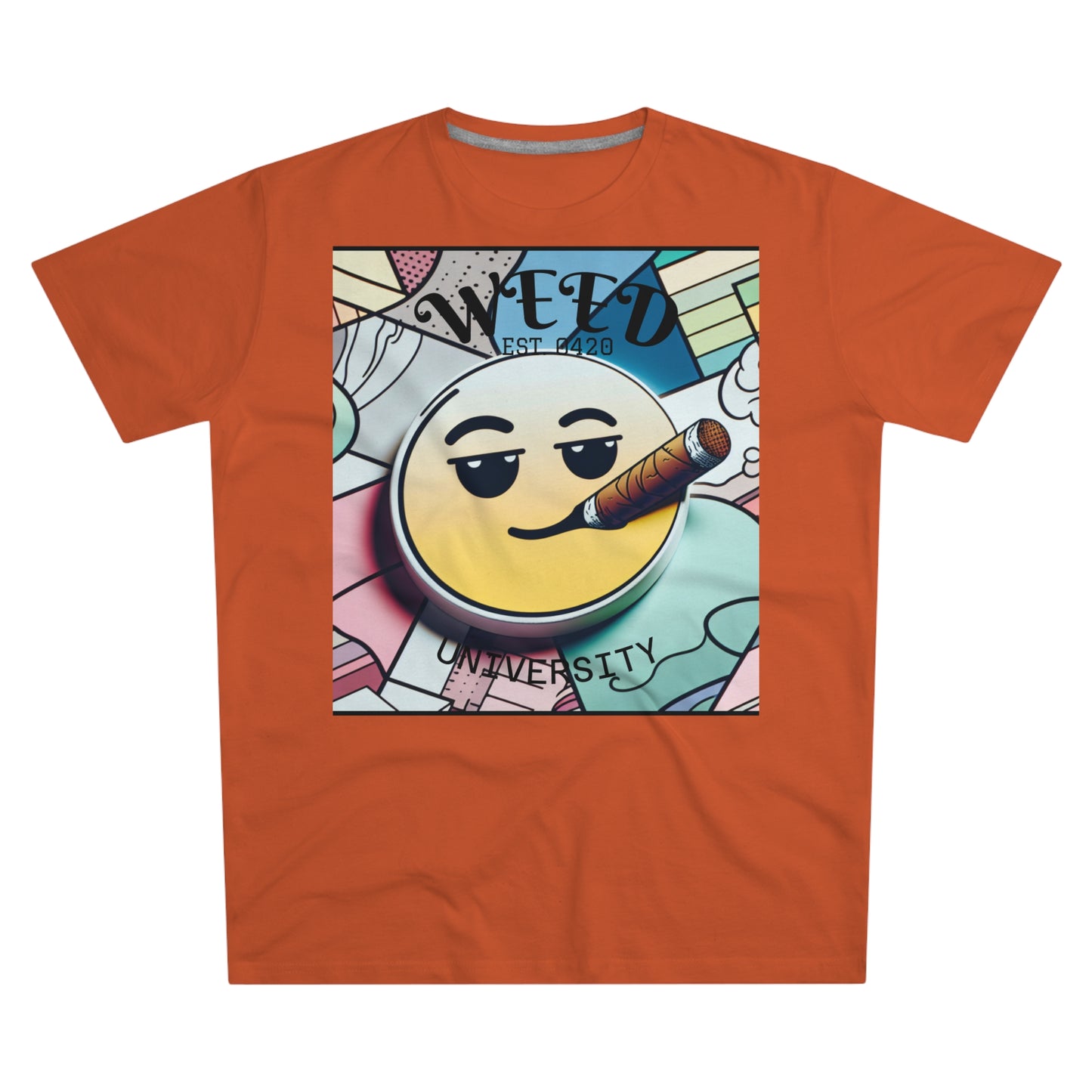 Cozy Weed University Tee - Modern Fit Cannabis T-Shirt for Fun Lovers