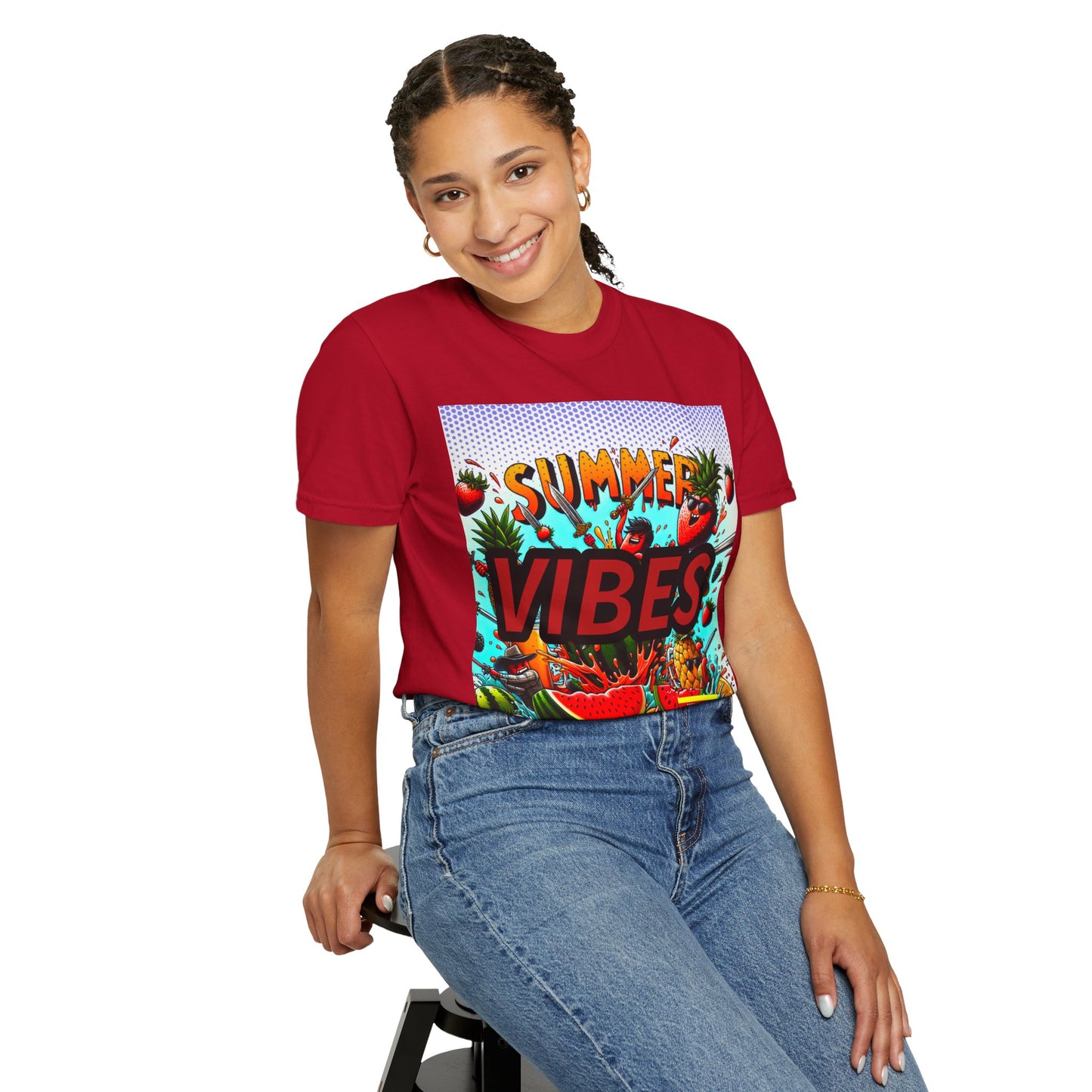 Summer Vibes Unisex Garment-Dyed T-Shirt