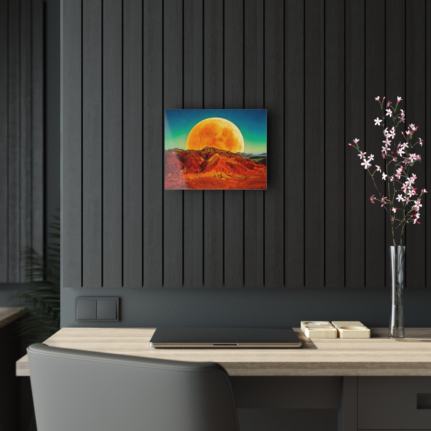 Yellow Planet Acrylic Prints