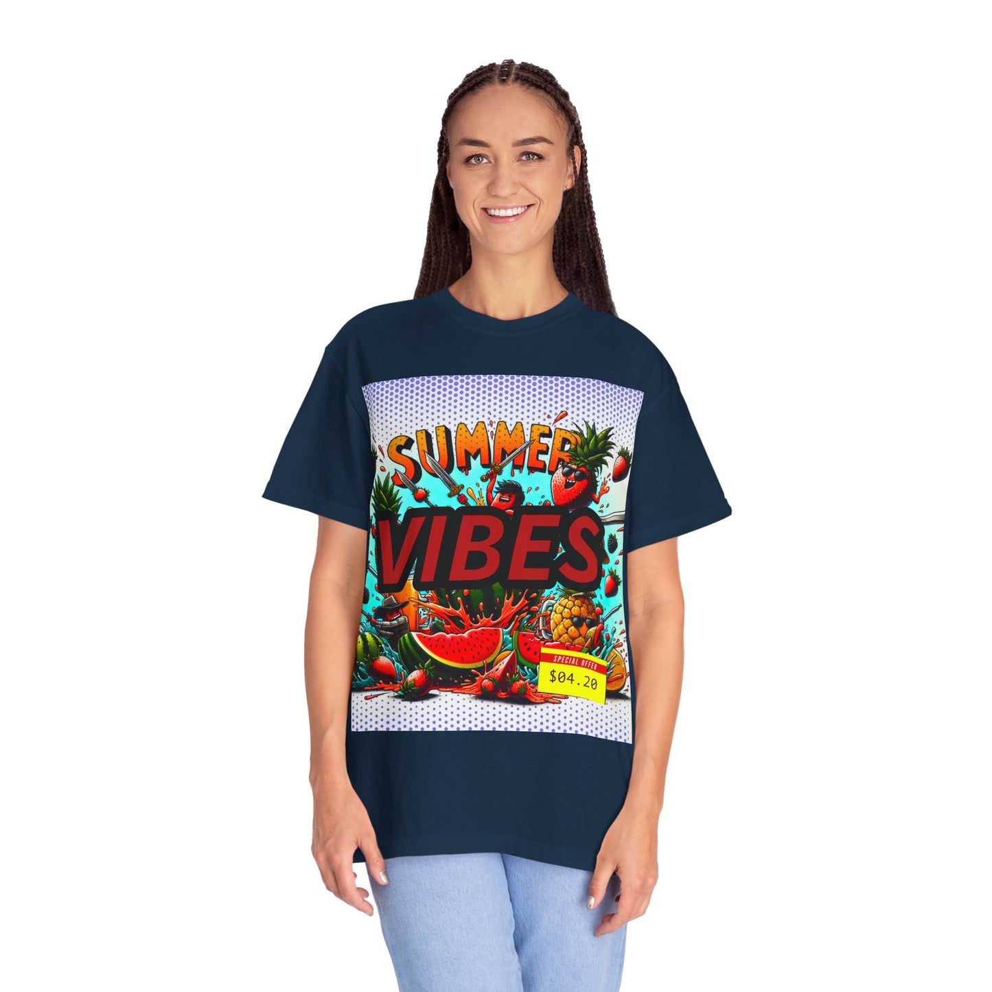Summer Vibes Unisex Garment-Dyed T-Shirt