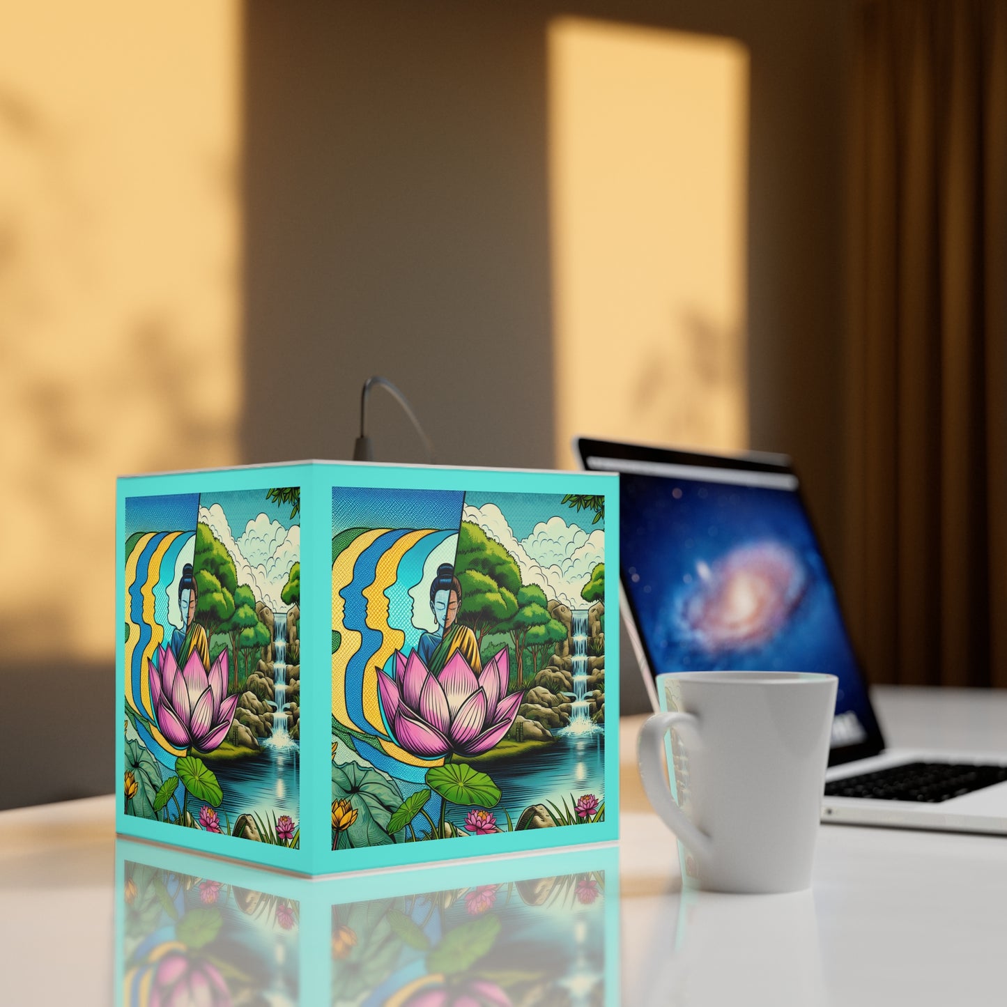 Zen Garden Light Cube Lamp
