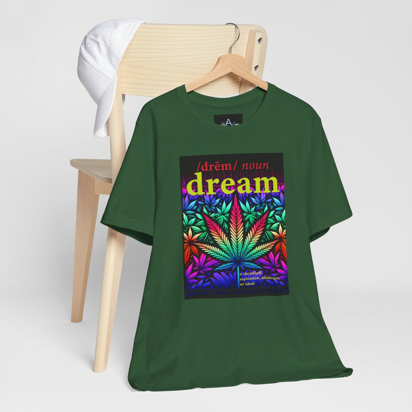 Dream Inspired Unisex Jersey Tee - Vibrant Cannabis Graphic T-Shirt