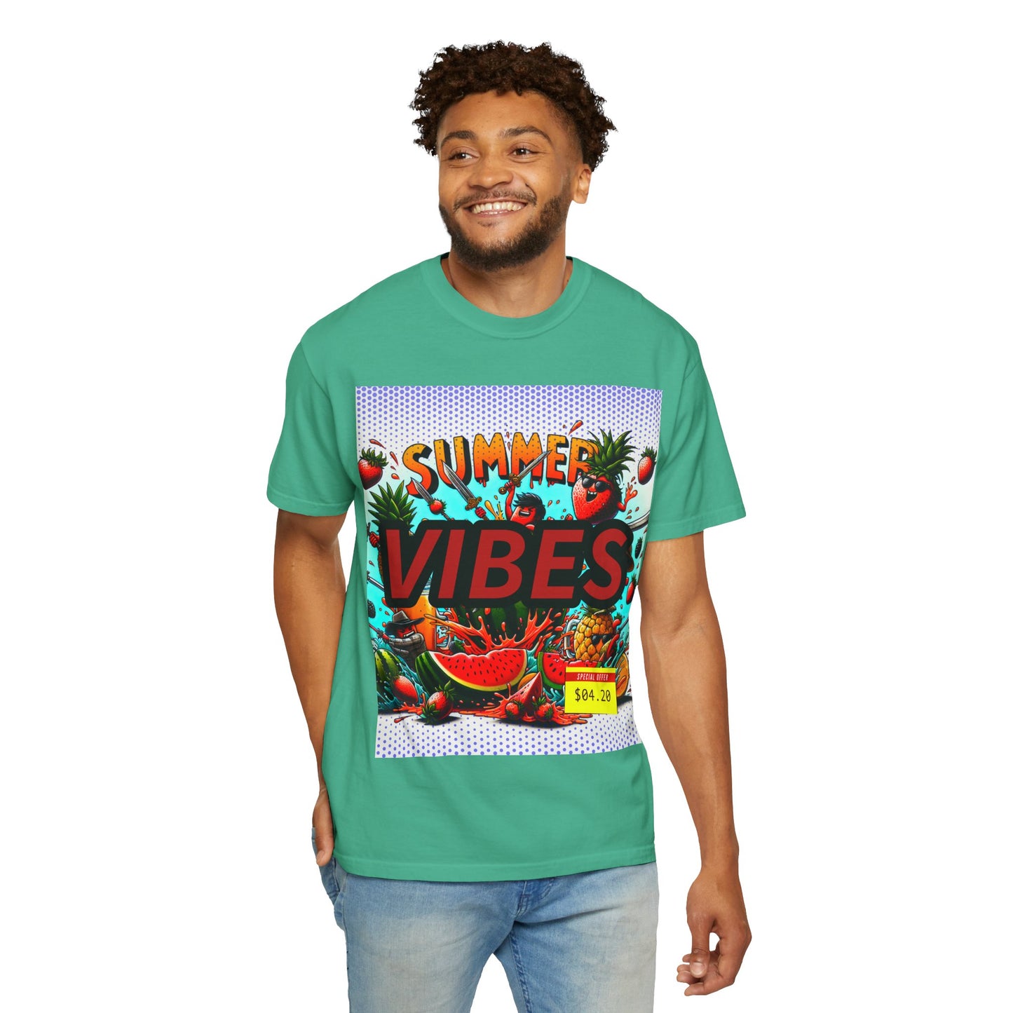 Summer Vibes Unisex Garment-Dyed T-Shirt