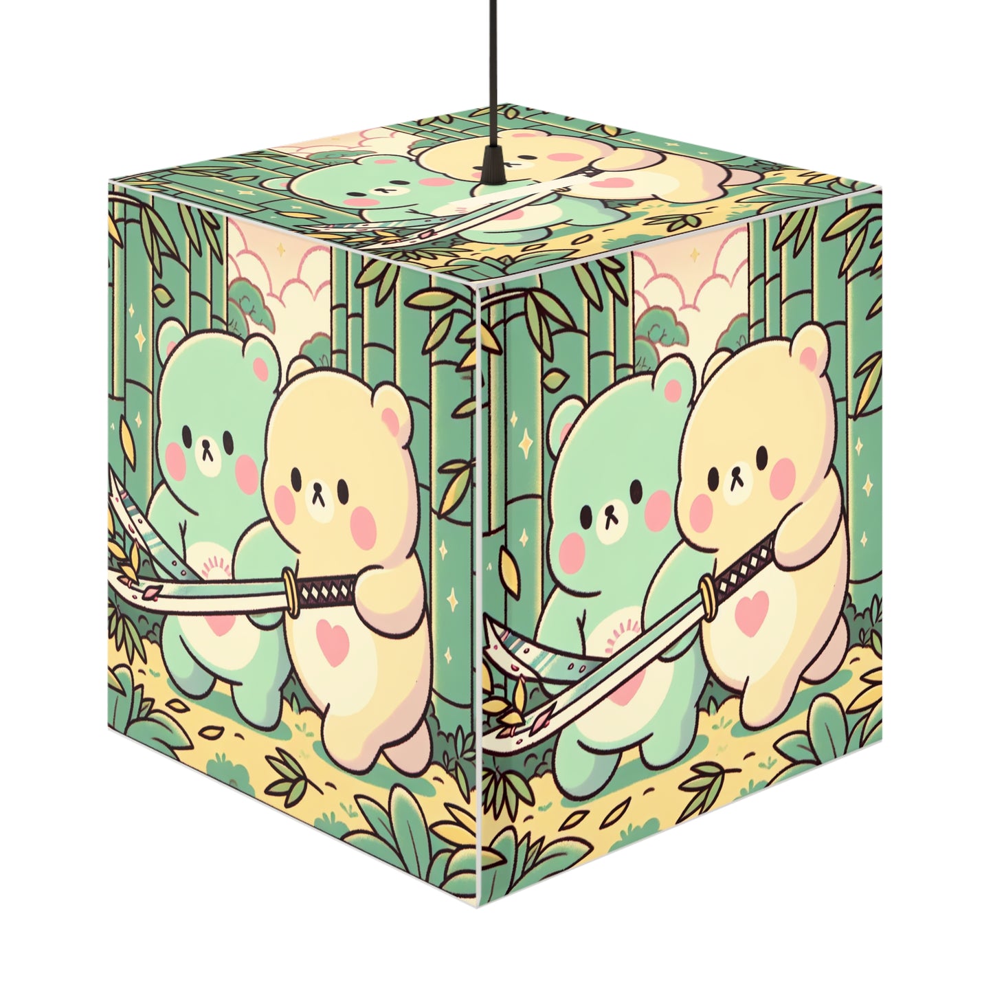 Warrior Bears Light Cube Lamp