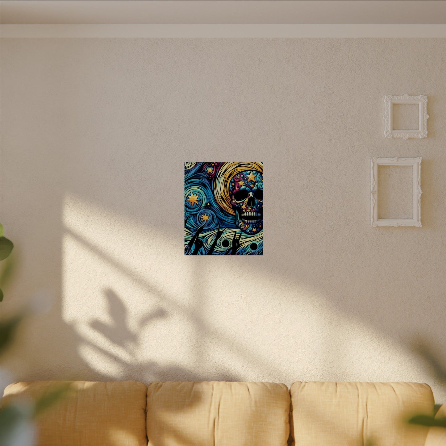 Midnight Rock N Roll Textured Watercolor Matte Posters