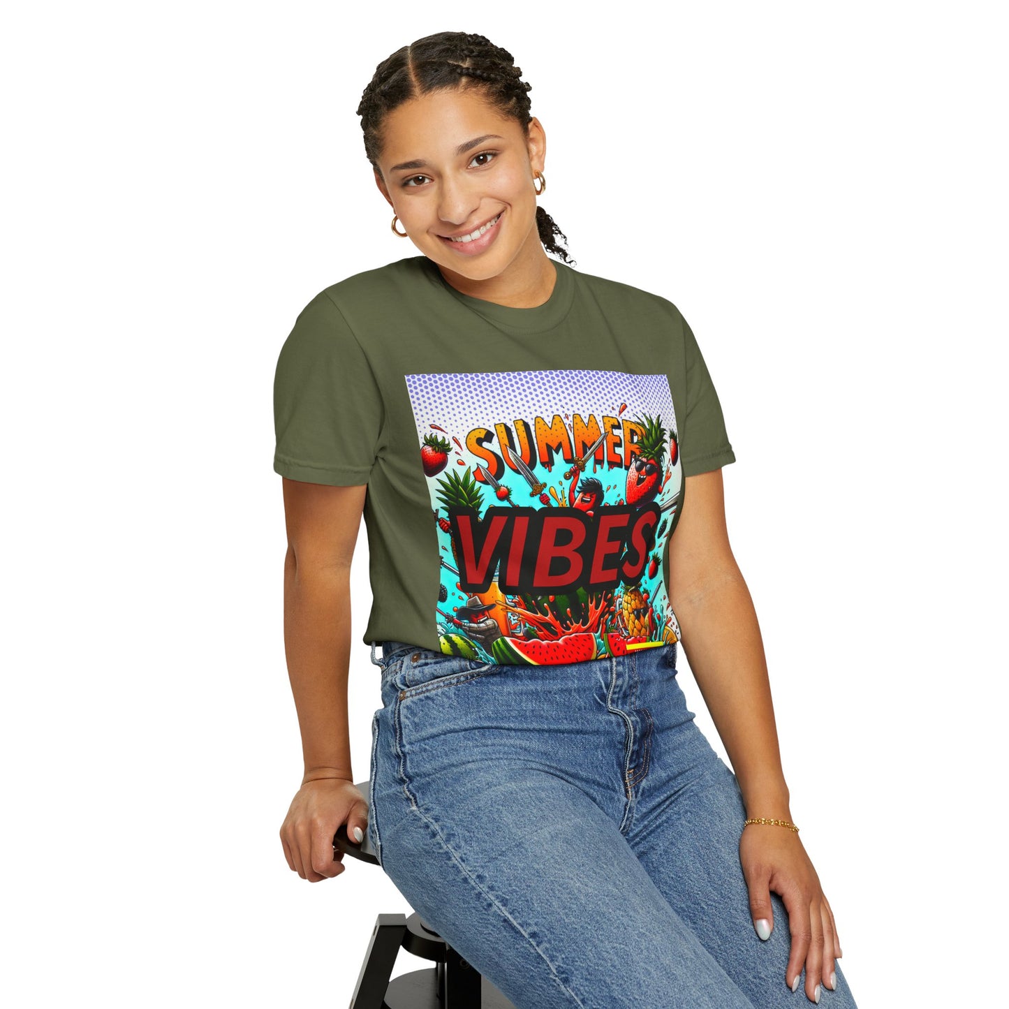 Summer Vibes Unisex Garment-Dyed T-Shirt