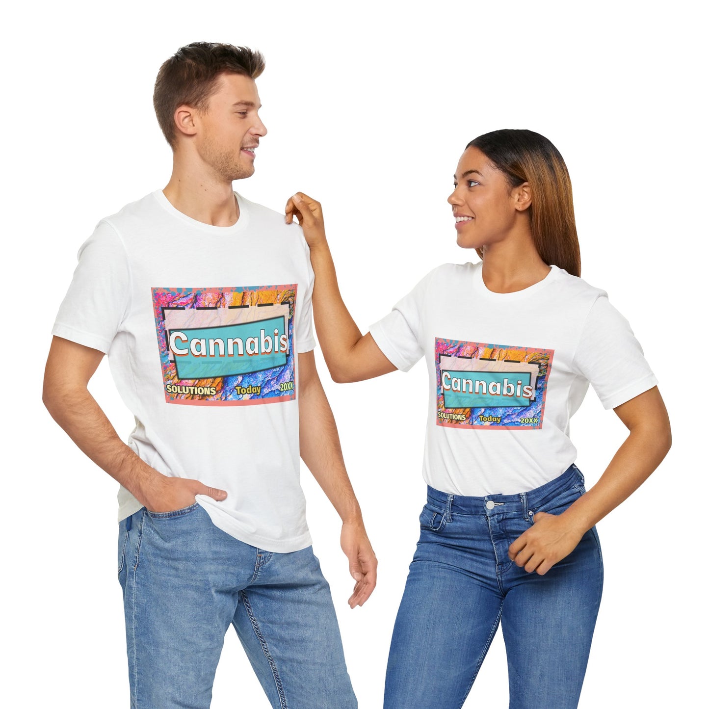 Trendy Cannabis Solutions Tee - Unisex Jersey Short Sleeve T-Shirt