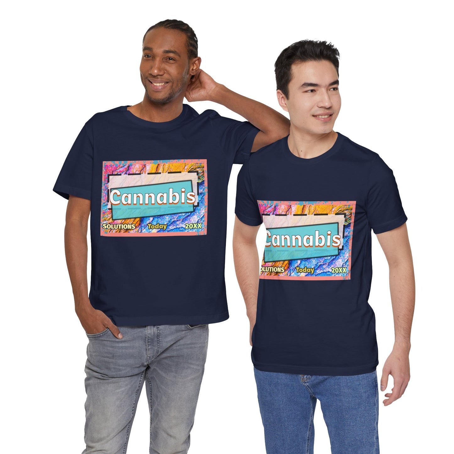 Trendy Cannabis Solutions Tee - Unisex Jersey Short Sleeve T-Shirt