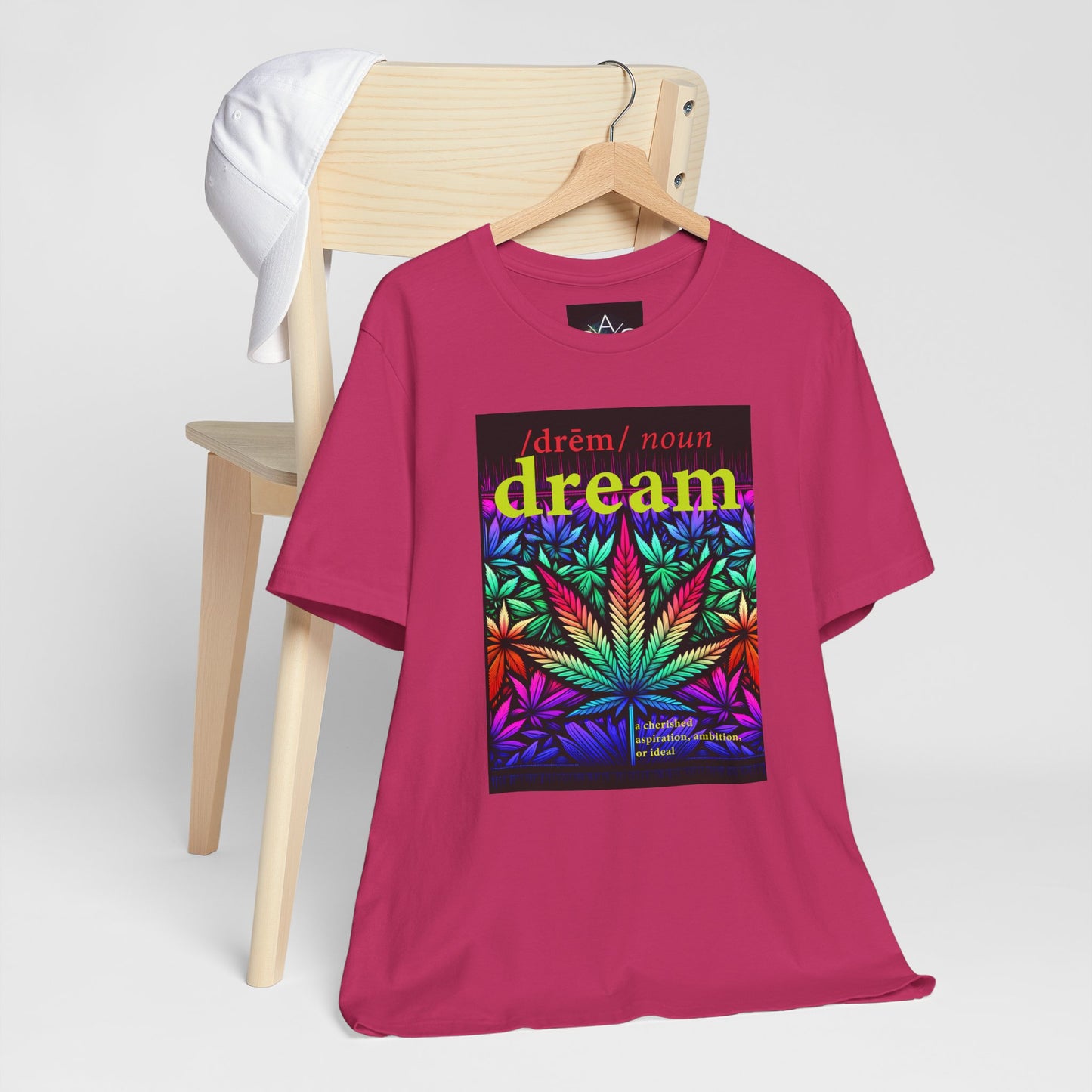 Dream Inspired Unisex Jersey Tee - Vibrant Cannabis Graphic T-Shirt