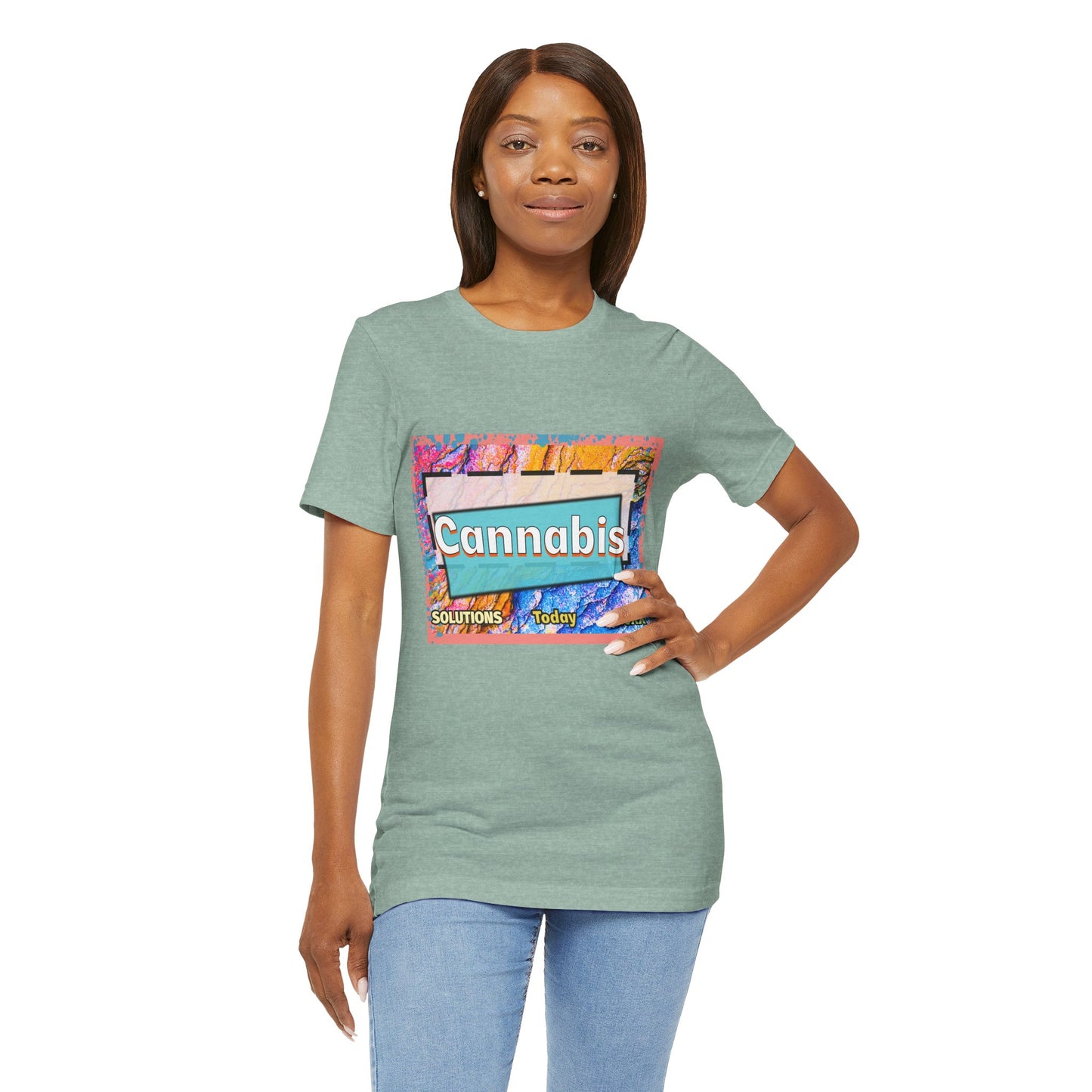 Trendy Cannabis Solutions Tee - Unisex Jersey Short Sleeve T-Shirt