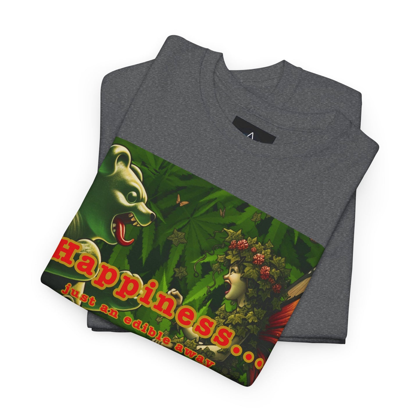 Happiness Jungle Unisex Heavy Cotton Tee, Graphic T-Shirt, Nature Lover Gift, Summer Wardrobe Essential, Unisex Casual Wear