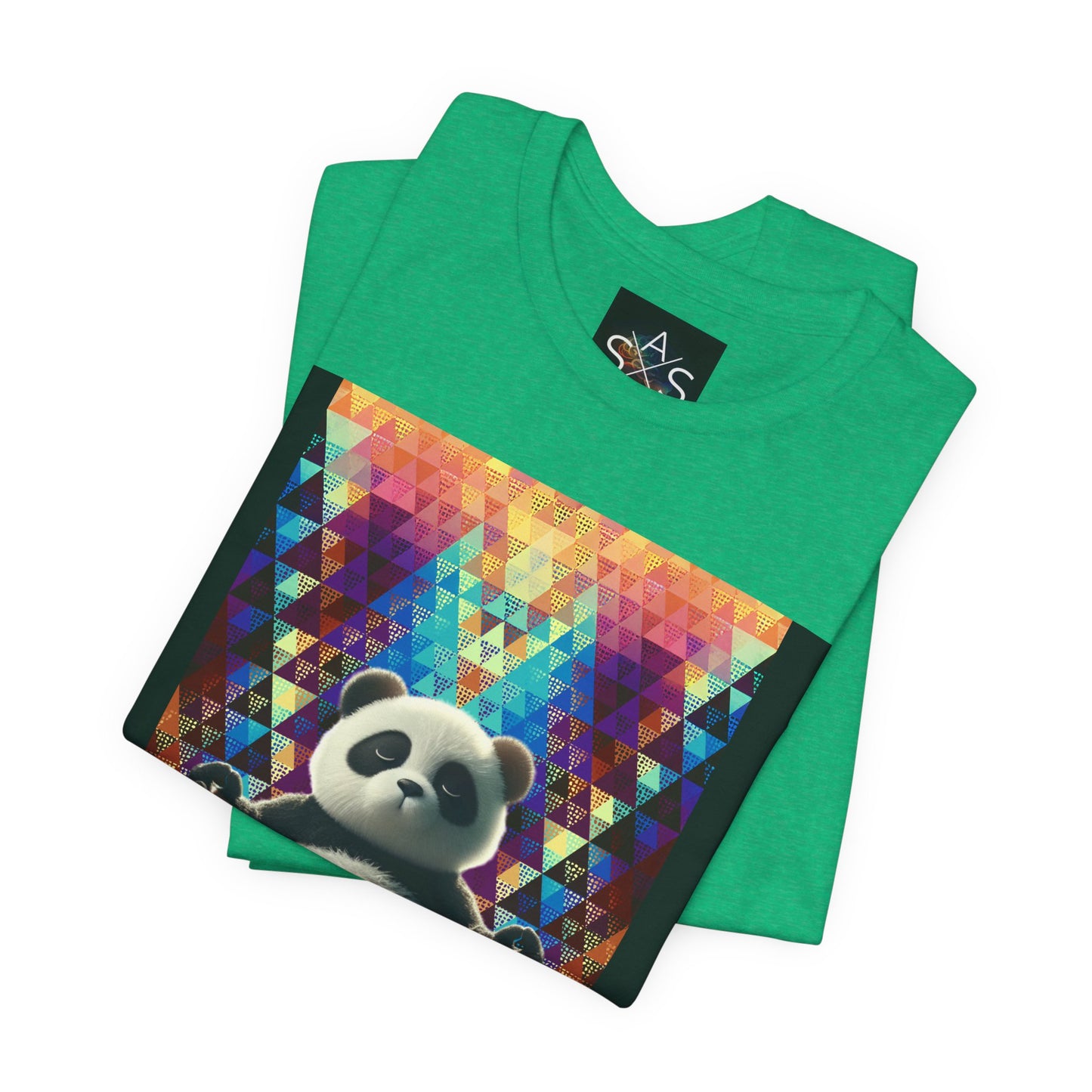 Colorful Panda Graphic Tee - Unisex Jersey Short Sleeve