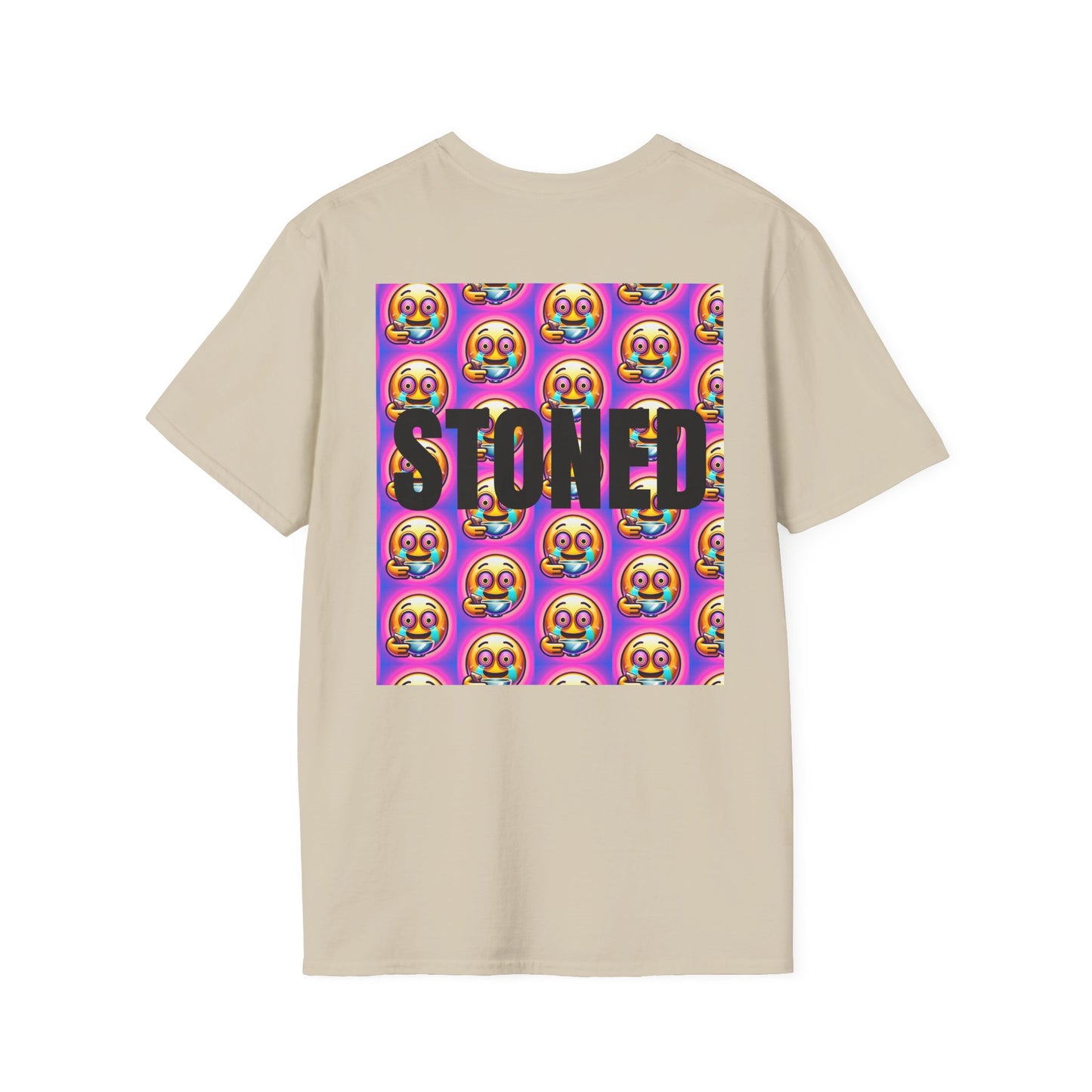 Stay Stoned Unisex Softstyle T-Shirt - Retro Vibe Graphic Tee for Fun Gatherings