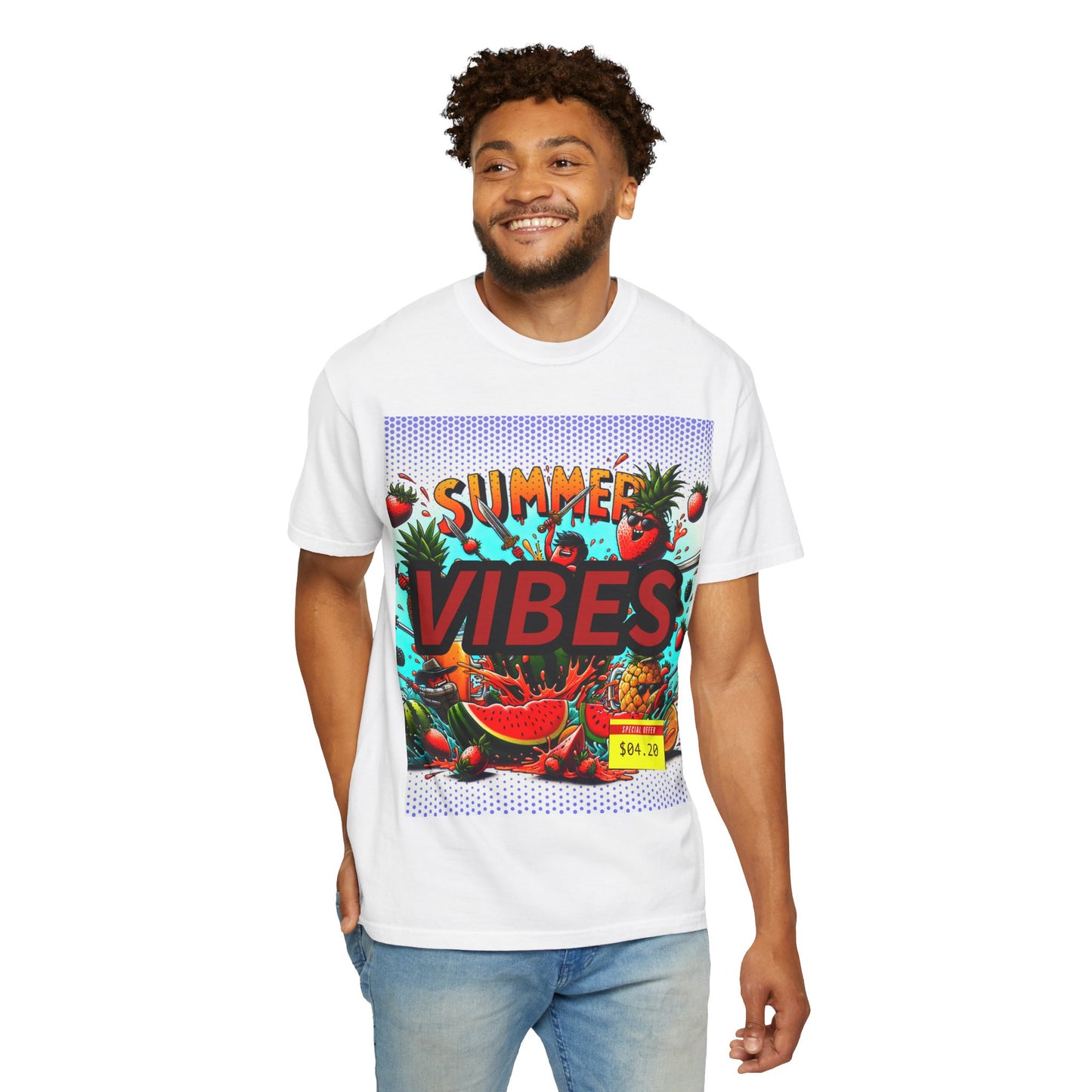 Summer Vibes Unisex Garment-Dyed T-Shirt